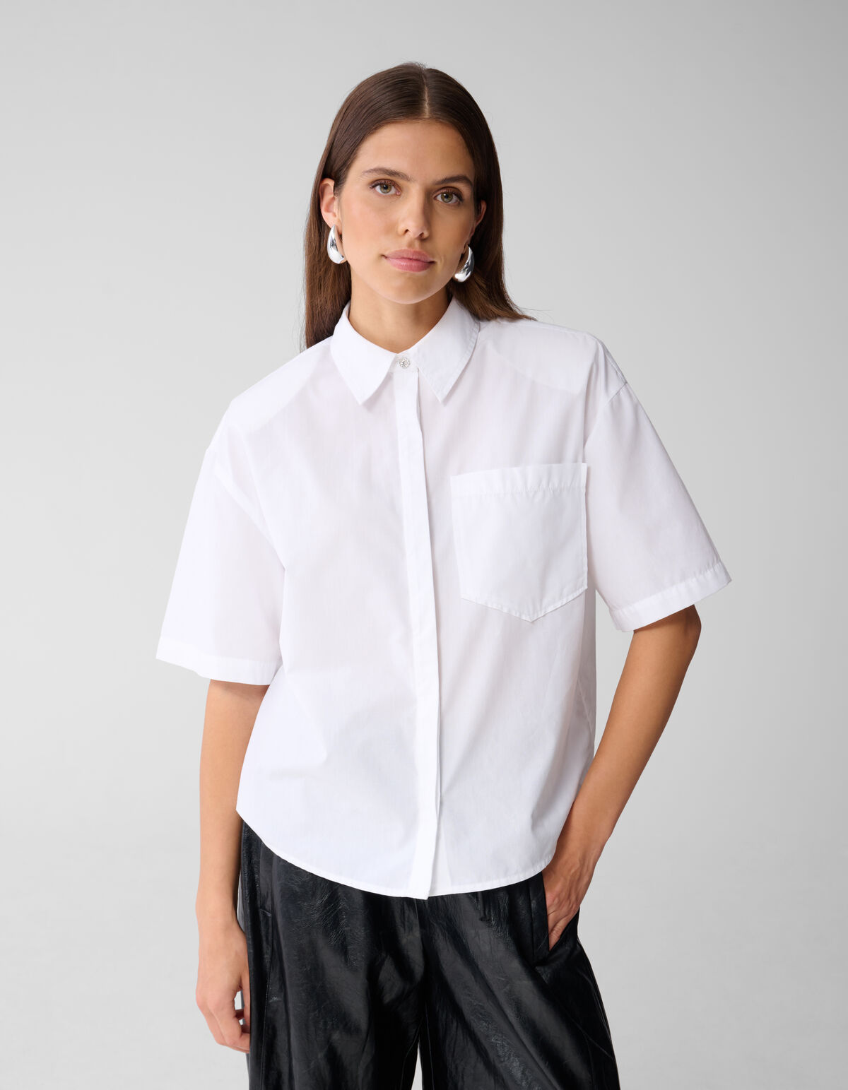 Oversized Solid Bluse Weiß SHOEBY WOMEN
