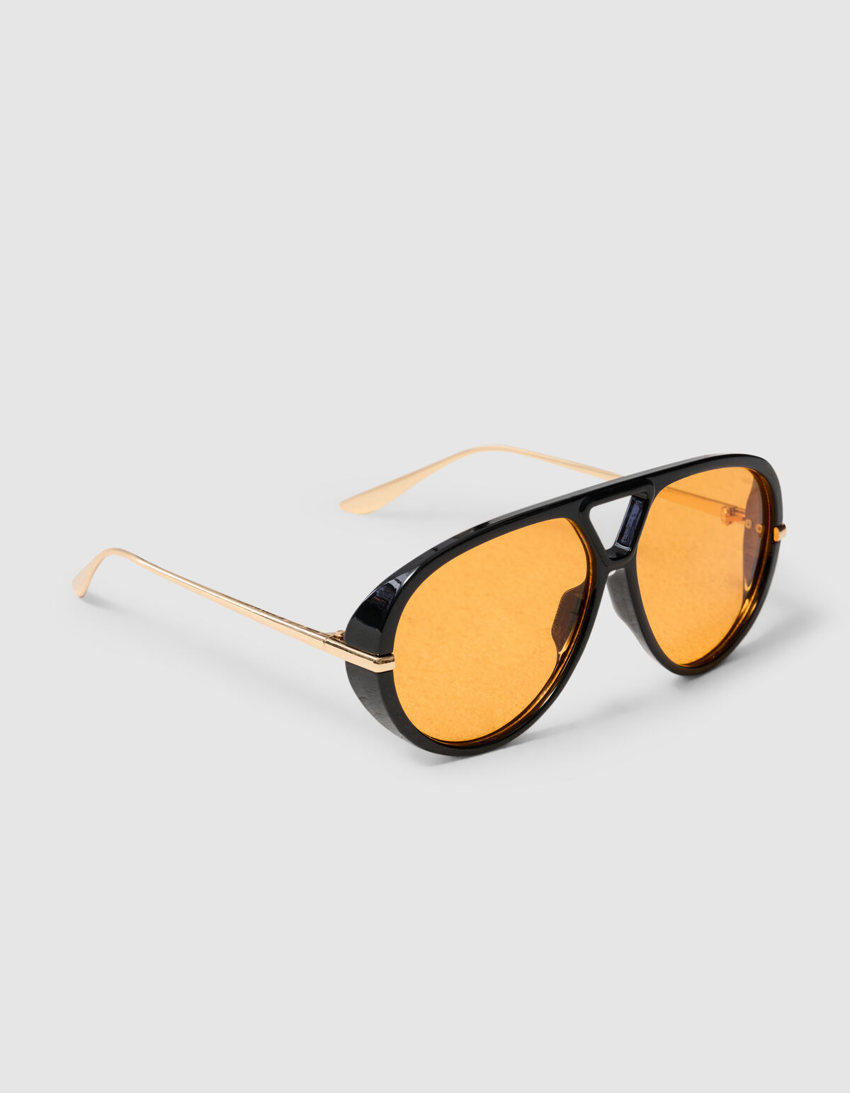 Gro&szlig;e Aviator-Sonnenbrille Schwarz SHOEBY ACCESSOIRES