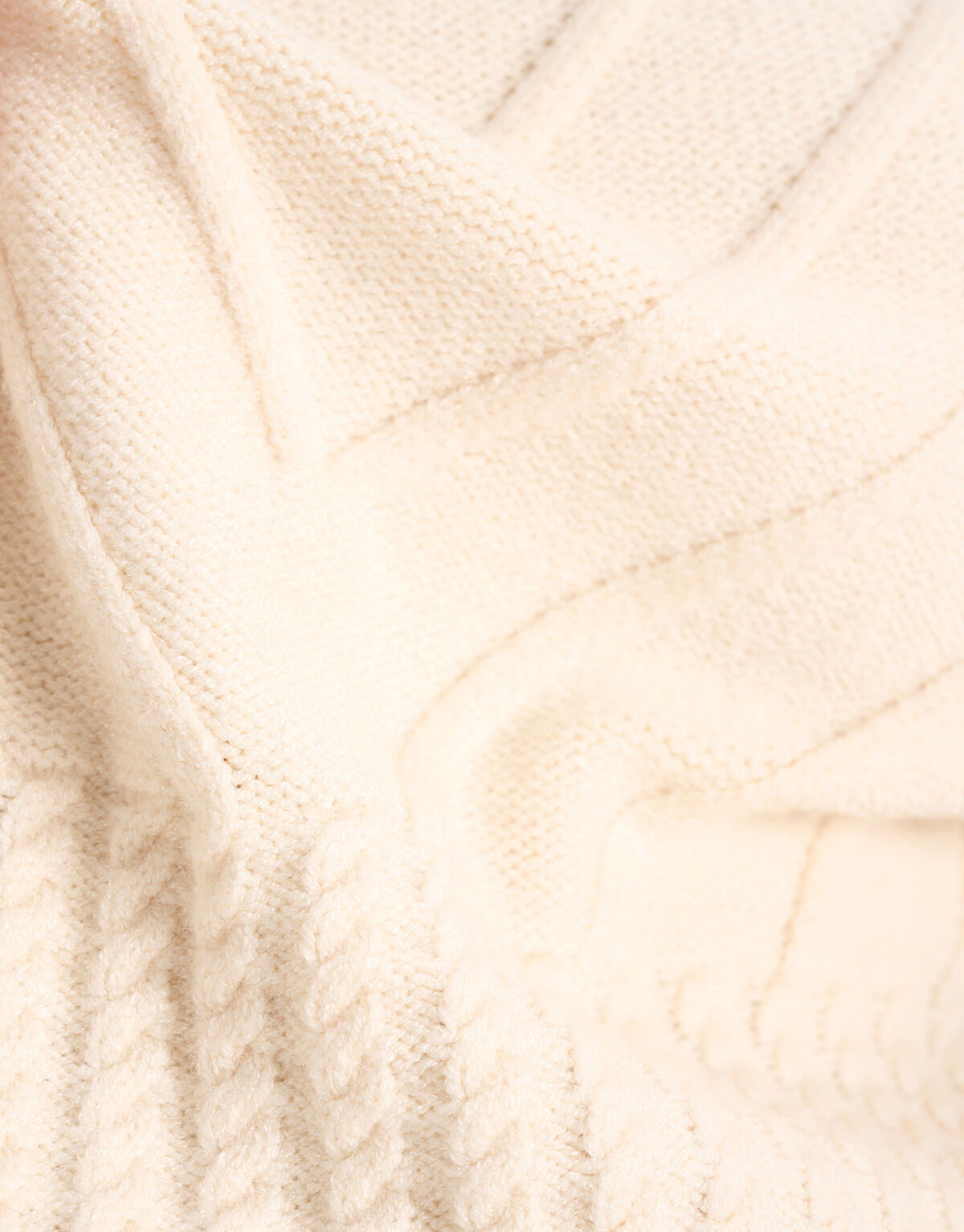 Diagonaler Pullover Off White SHOEBY WOMEN