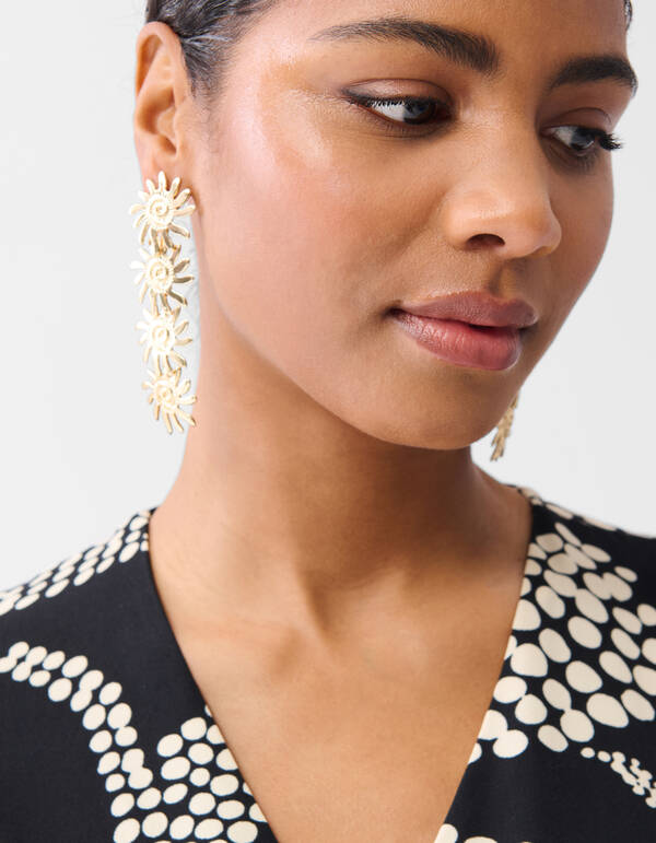 Bedrucktes Minikleid Schwarz SHOEBY WOMEN