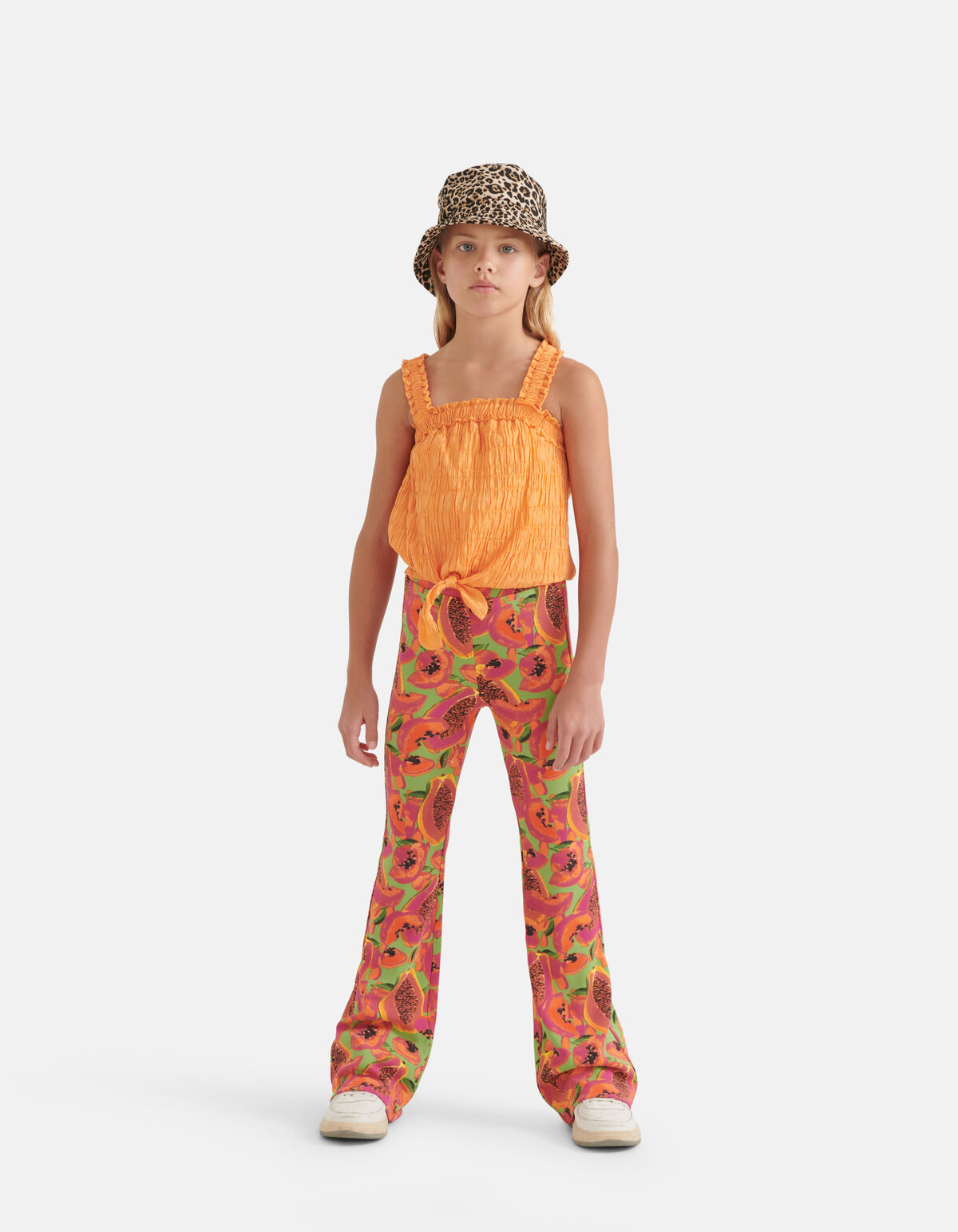 Fruit Rib Flared Legging Grün SHOEBY GIRLS