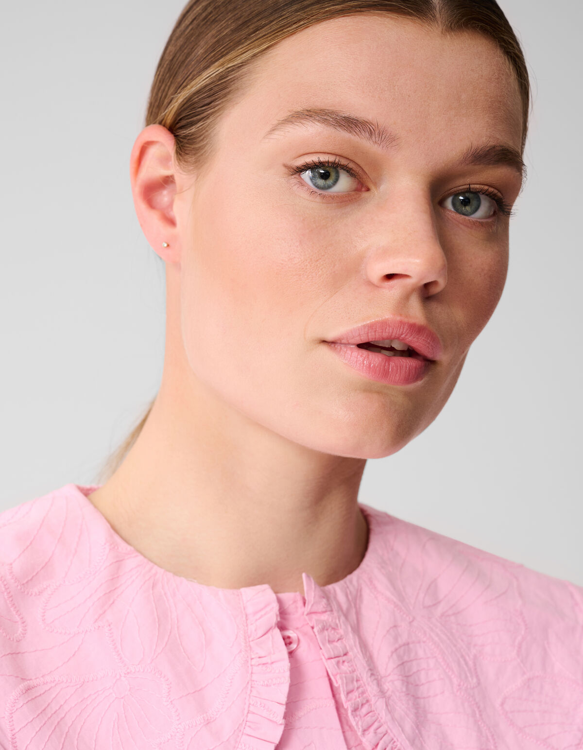 Blume Cord Bluse Rosa SHOEBY WOMEN