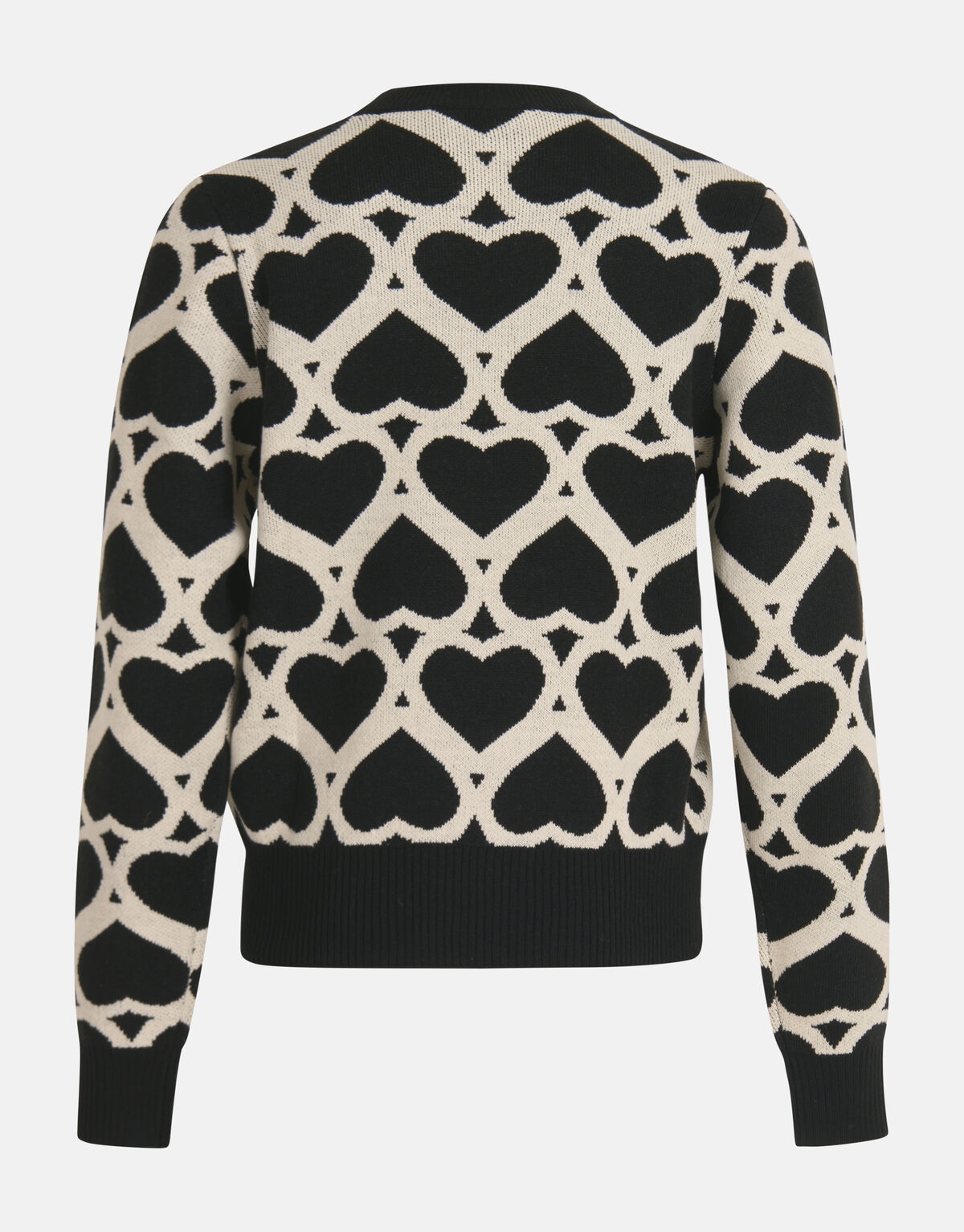 Bedruckter Jacquard-Pullover Schwarz SHOEBY WOMEN