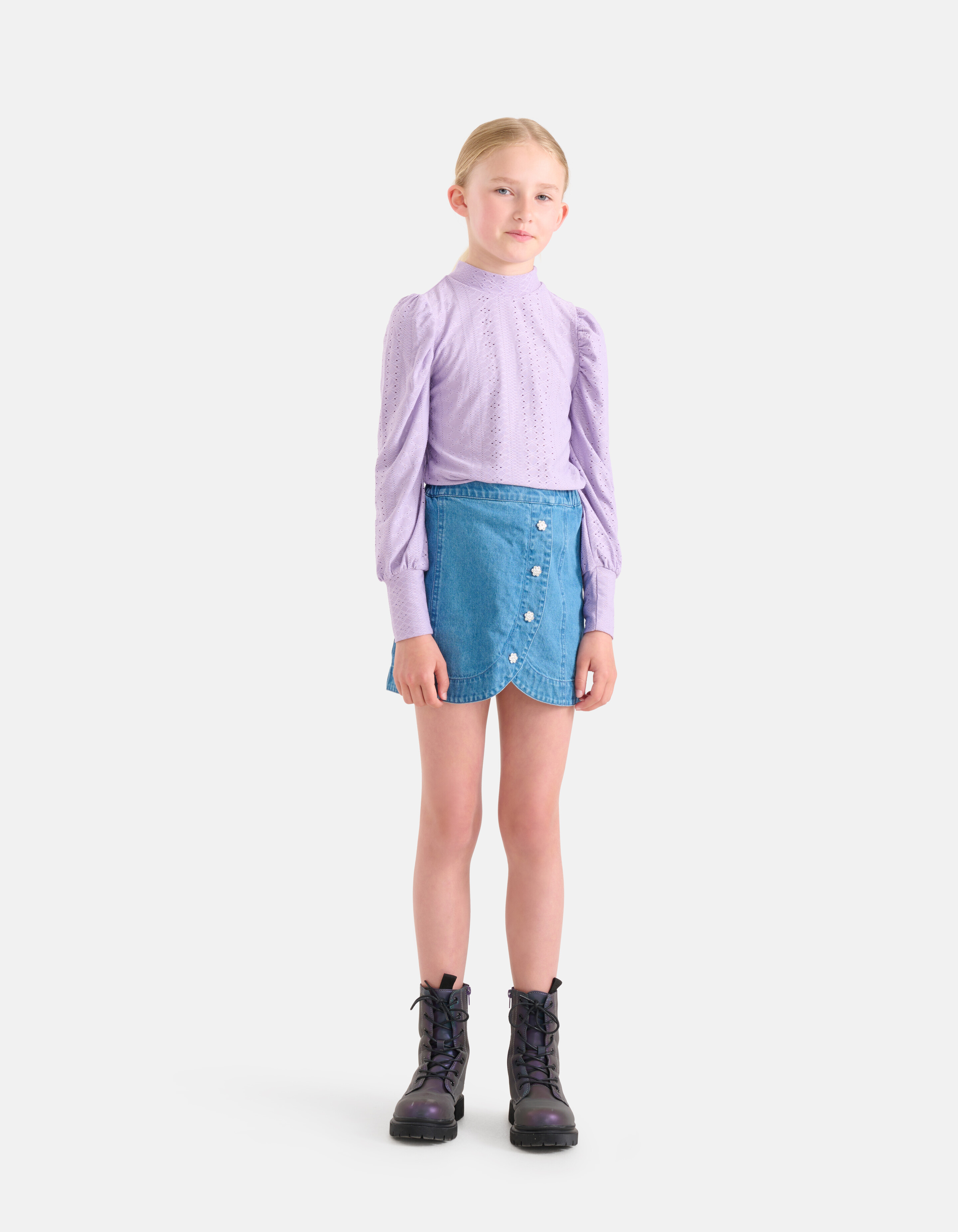 Stickerei-Oberteil Lila SHOEBY GIRLS
