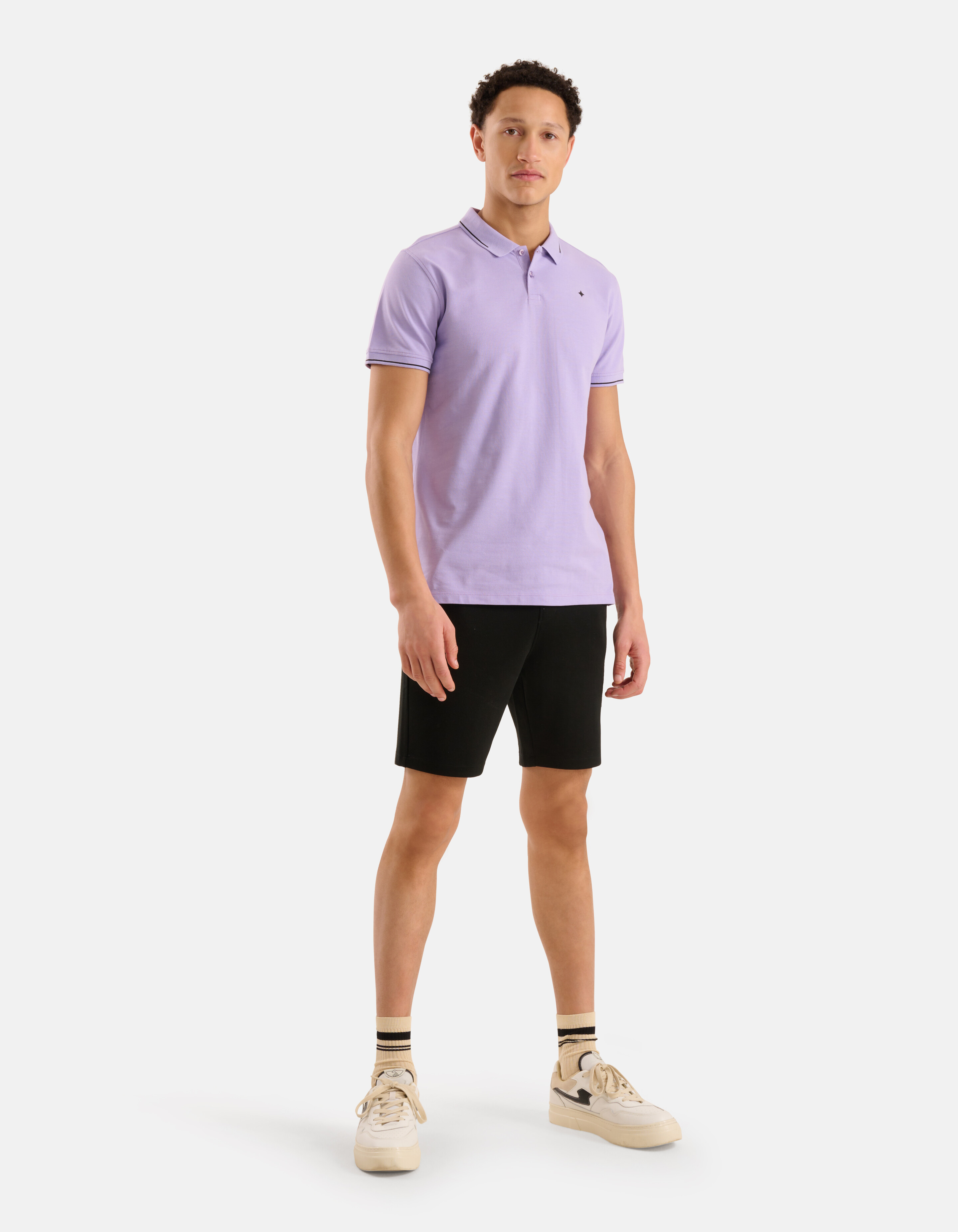 Basic Polo Hellviolett SHOEBY MEN