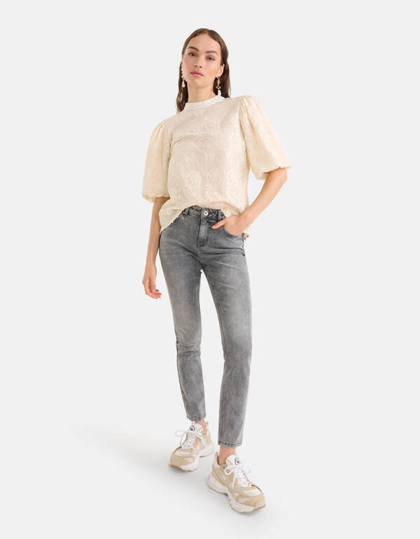 Skinny Denim Jeans L28 Grau SHOEBY WOMEN
