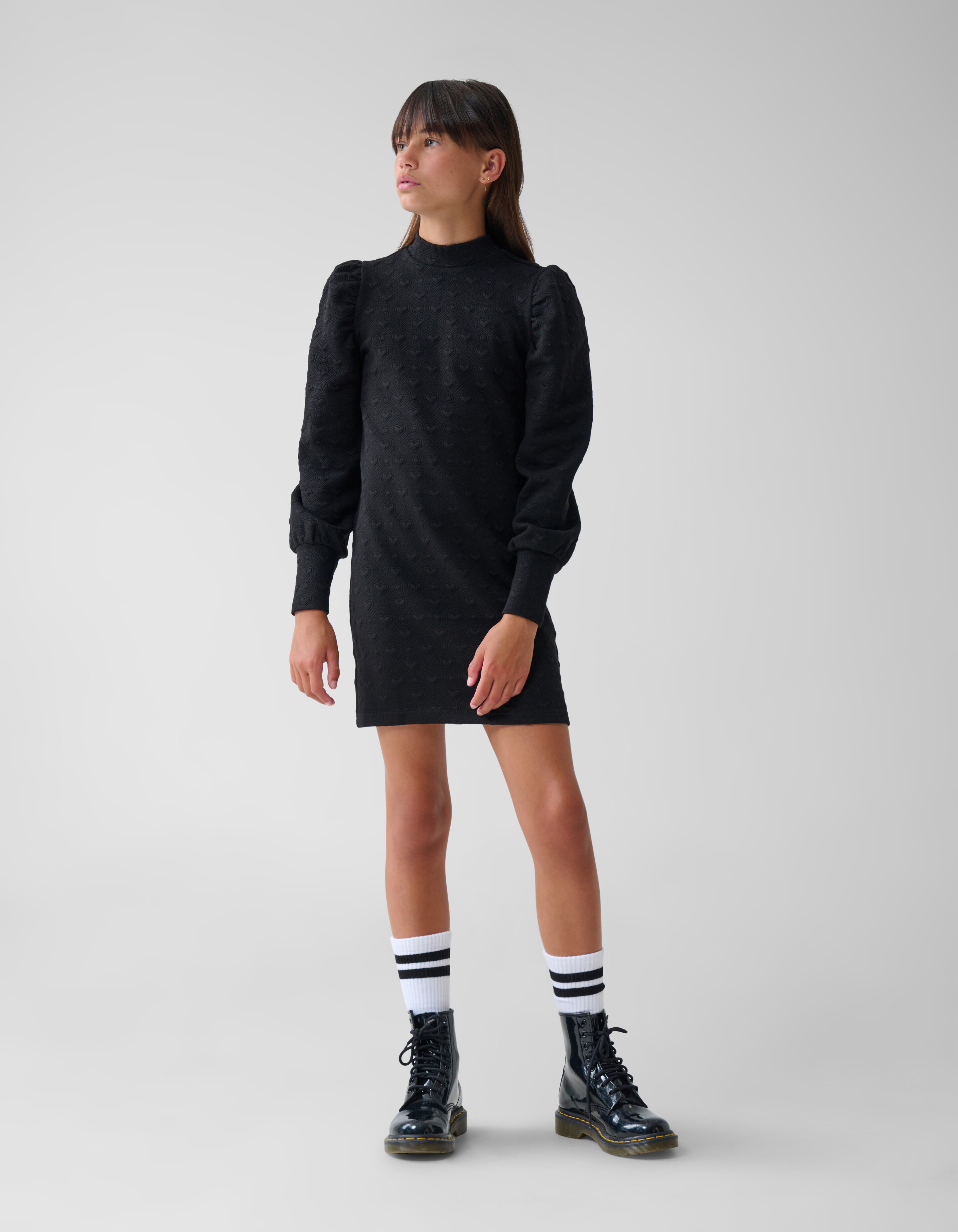 Strukturkleid Schwarz SHOEBY GIRLS