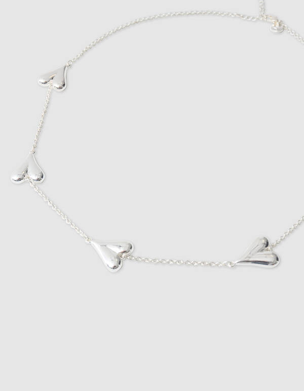 Herz Kette Silber SHOEBY ACCESSOIRES