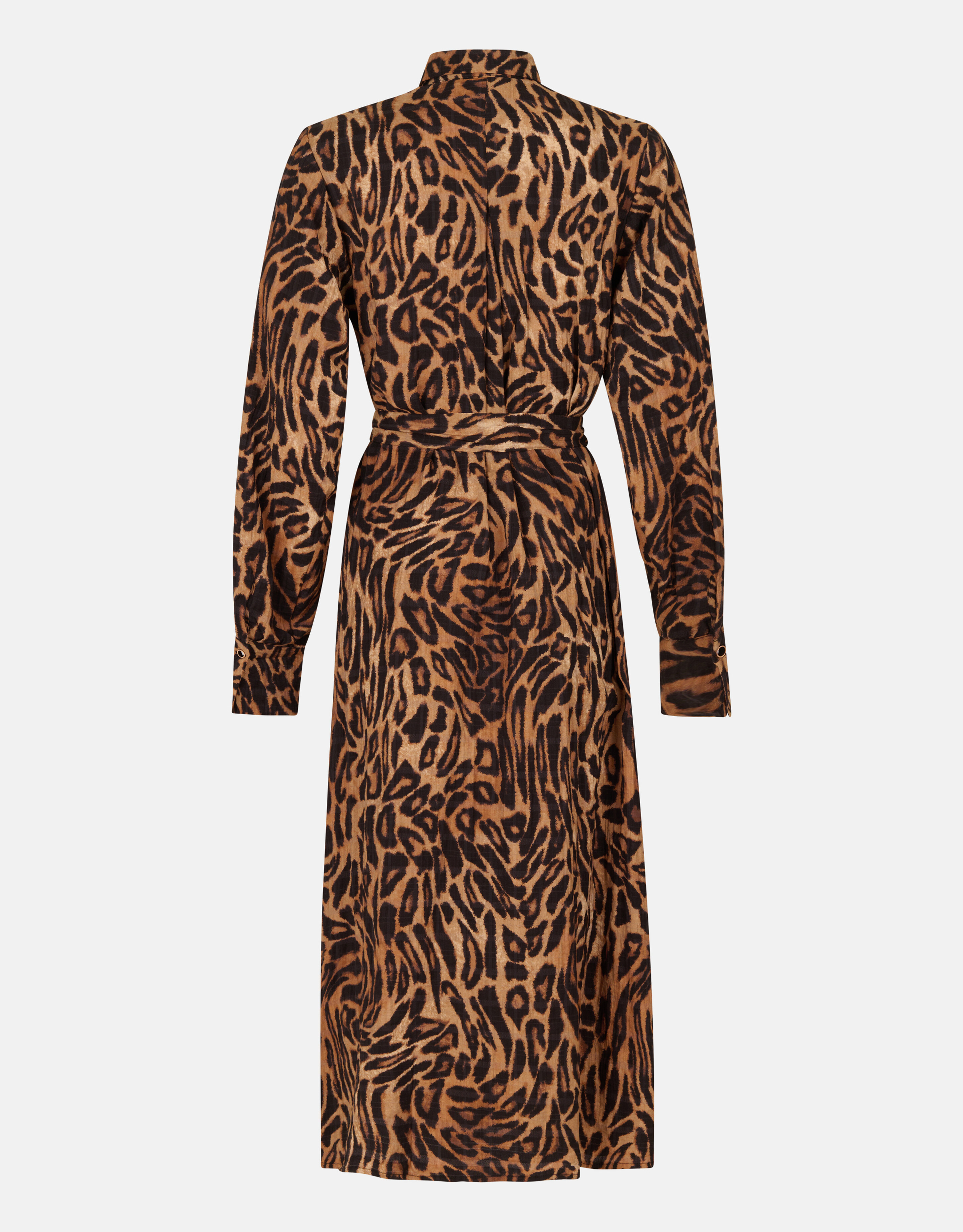 Midikleid mit Leopardenmuster Braun SHOEBY WOMEN