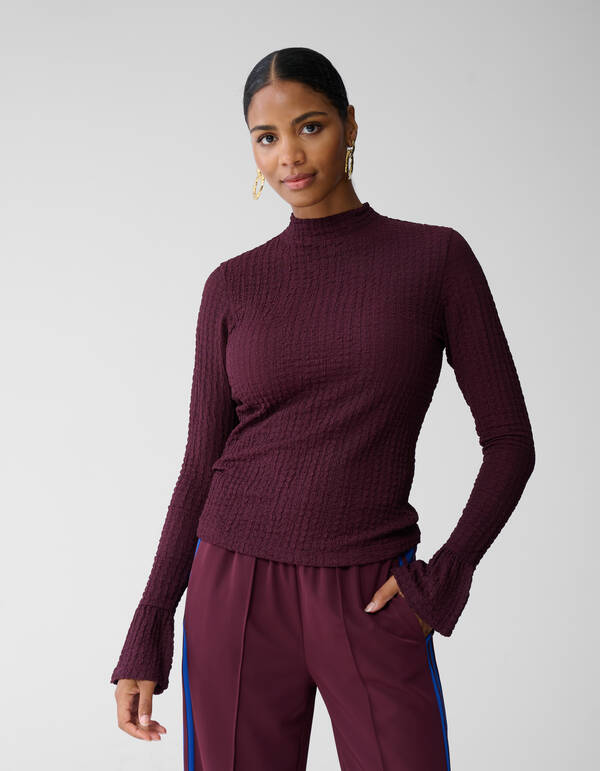 Strukturoberteil Dunkelrot SHOEBY WOMEN