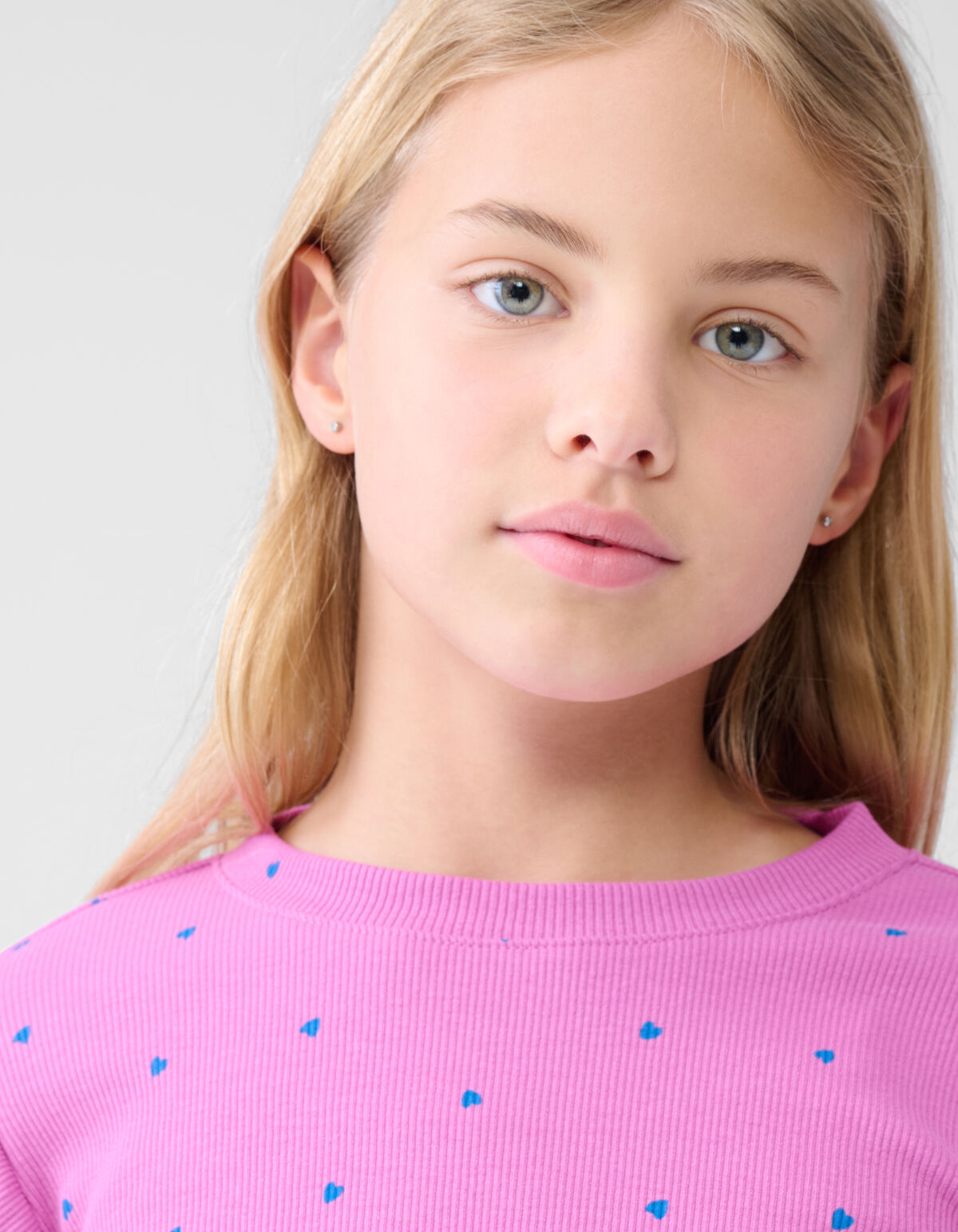 Herz-R&uuml;schen-Top Rosa SHOEBY GIRLS