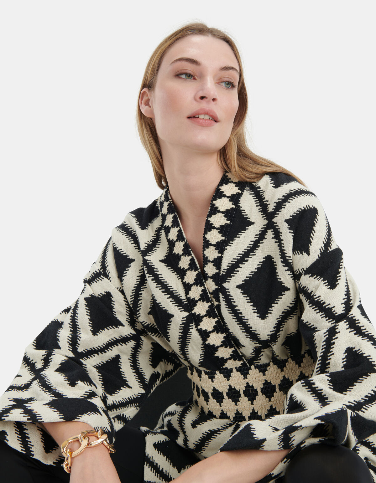 Jacquard Kimono von Mieke EKSEPT