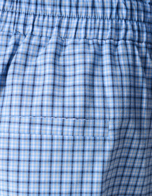 Kanten Rauten Shorts Blau SHOEBY WOMEN