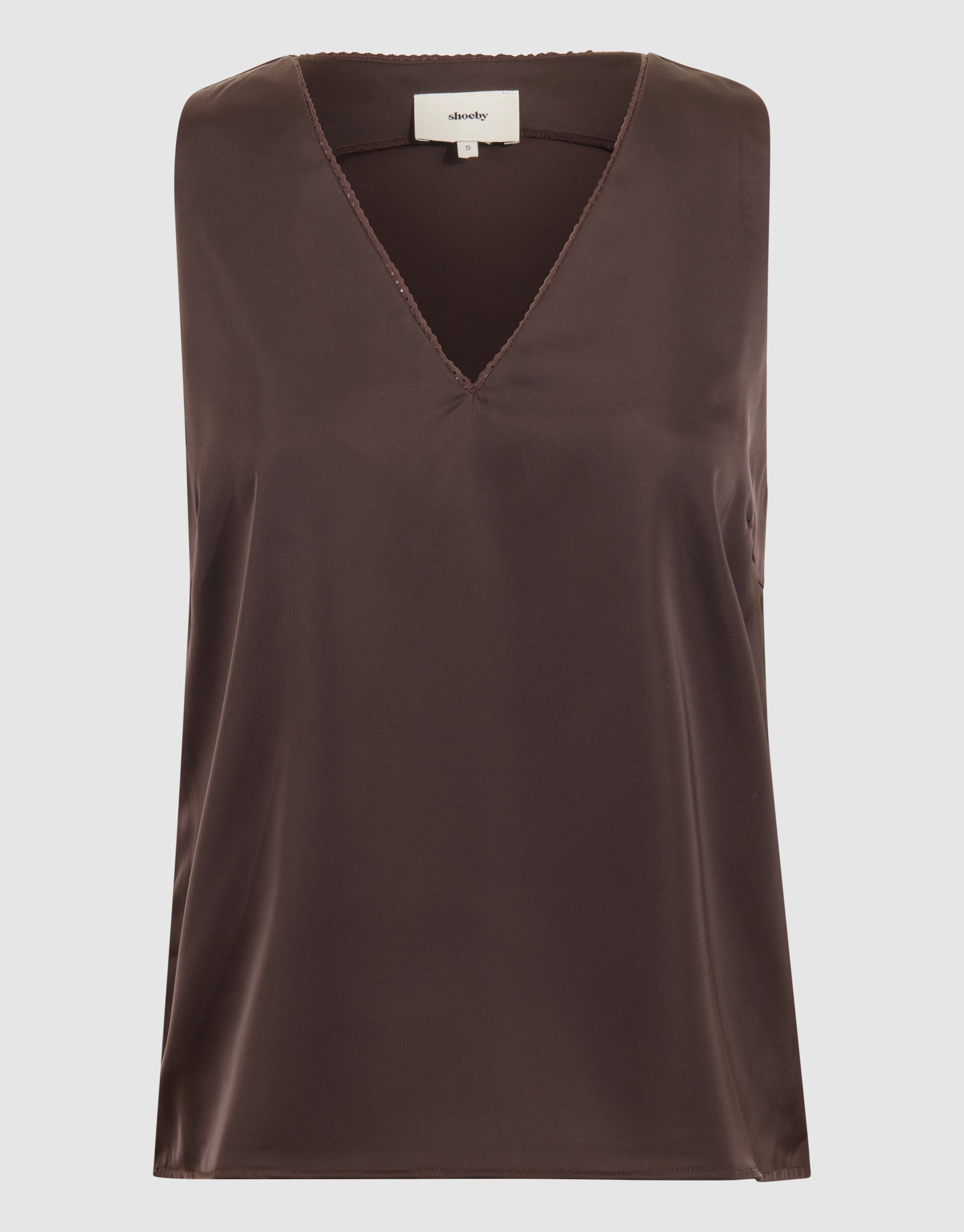Satin Top Dunkelbraun Bei Mieke SHOEBY WOMEN