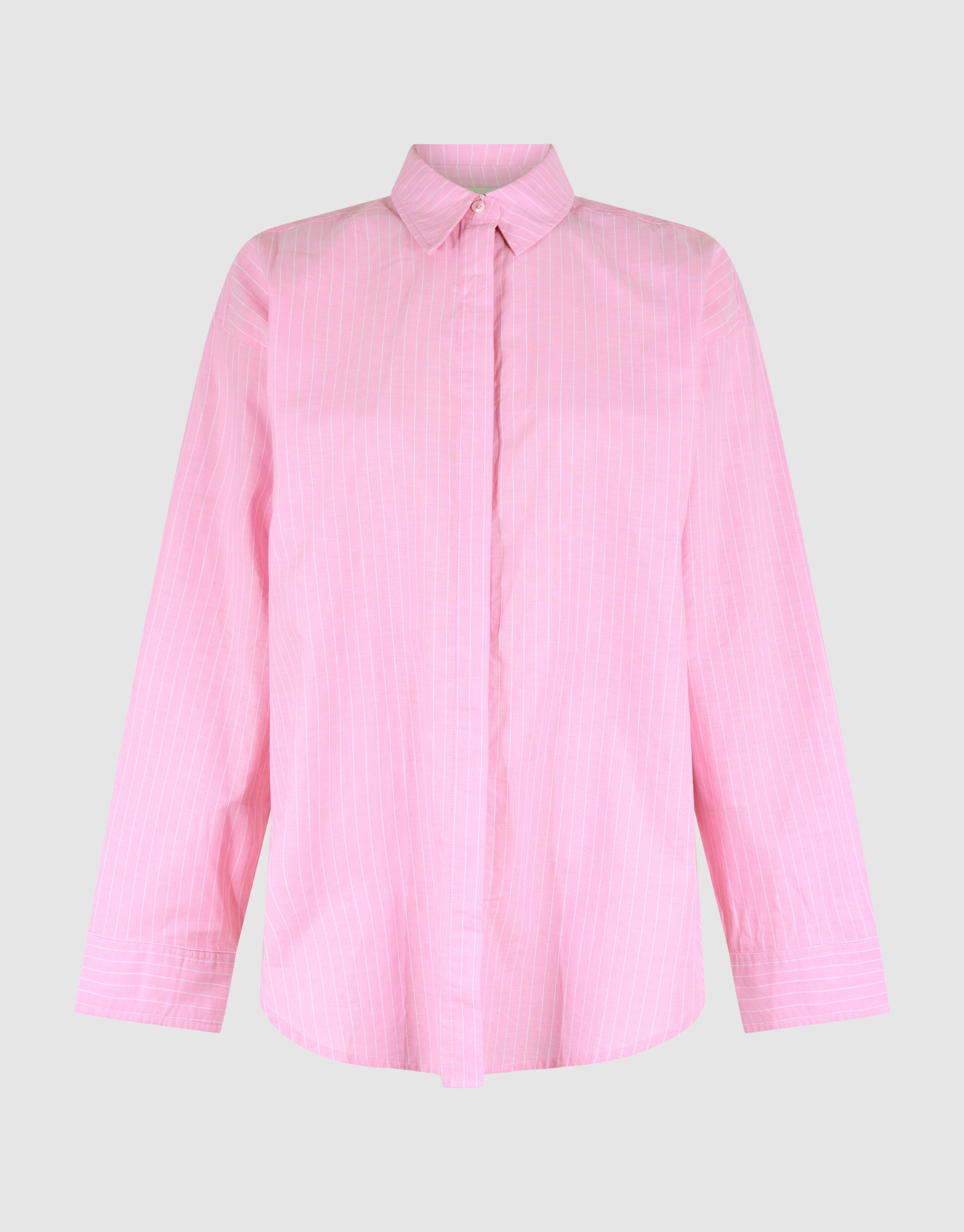 Gestreifte Popeline-Bluse Rosa SHOEBY WOMEN