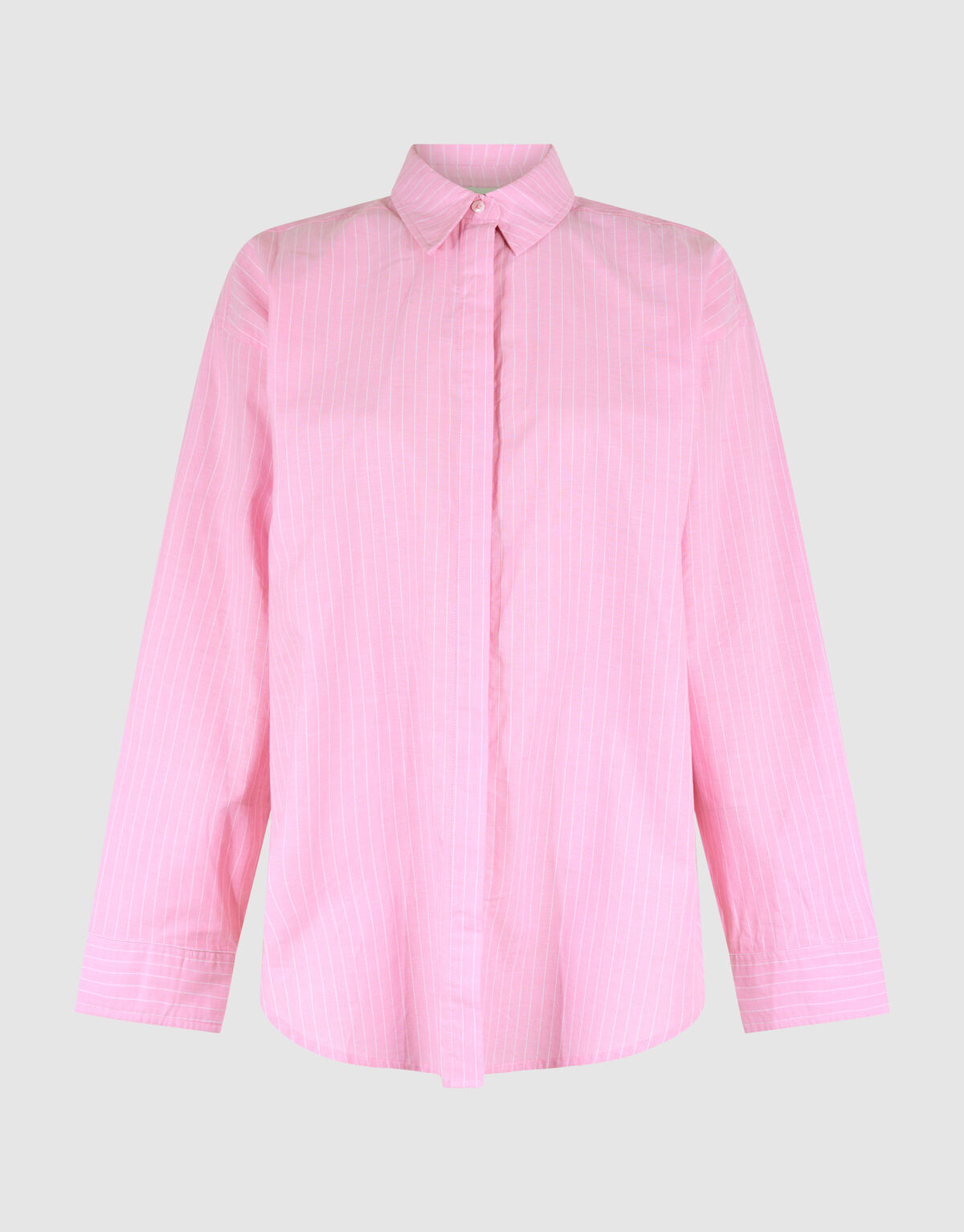 Gestreifte Popeline-Bluse Rosa SHOEBY WOMEN