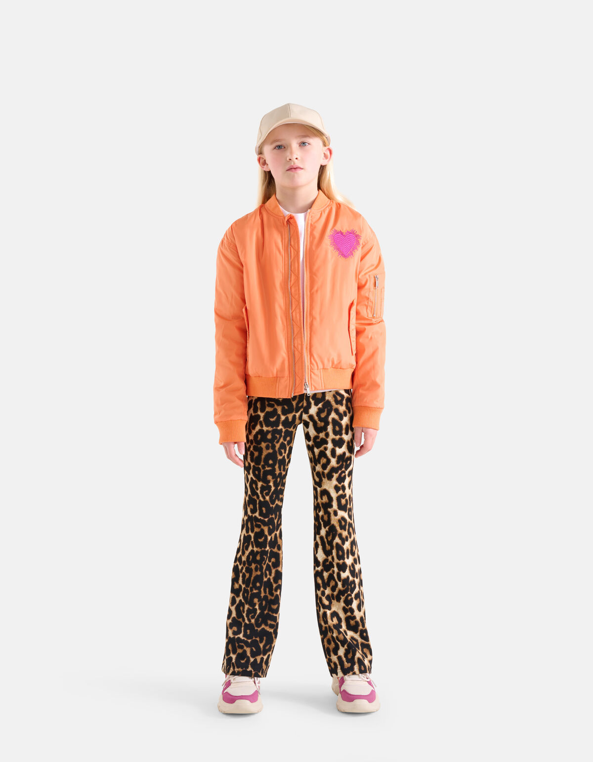 Leopard Rib Legging Braun SHOEBY GIRLS