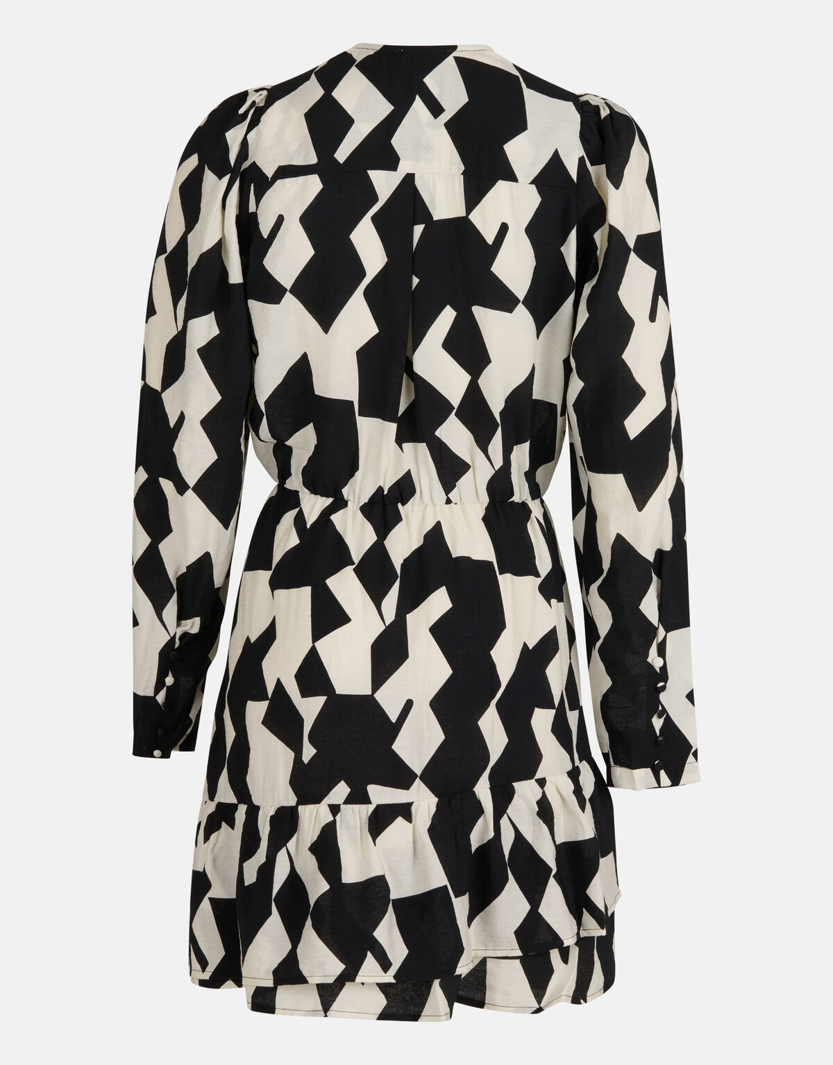 Grafisches Wickelkleid Schwarz/Weiß SHOEBY WOMEN