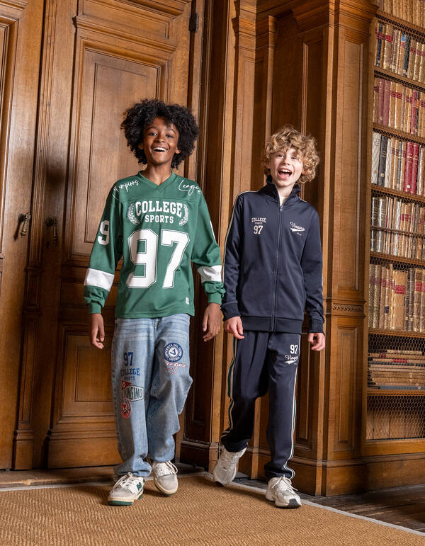 Baseball-Shirt Dunkelgrün Shoeby X Vingino SHOEBY BOYS