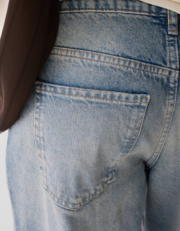 Jeans mit hoher Taille und weitem Bein, blau SHOEBY WOMEN