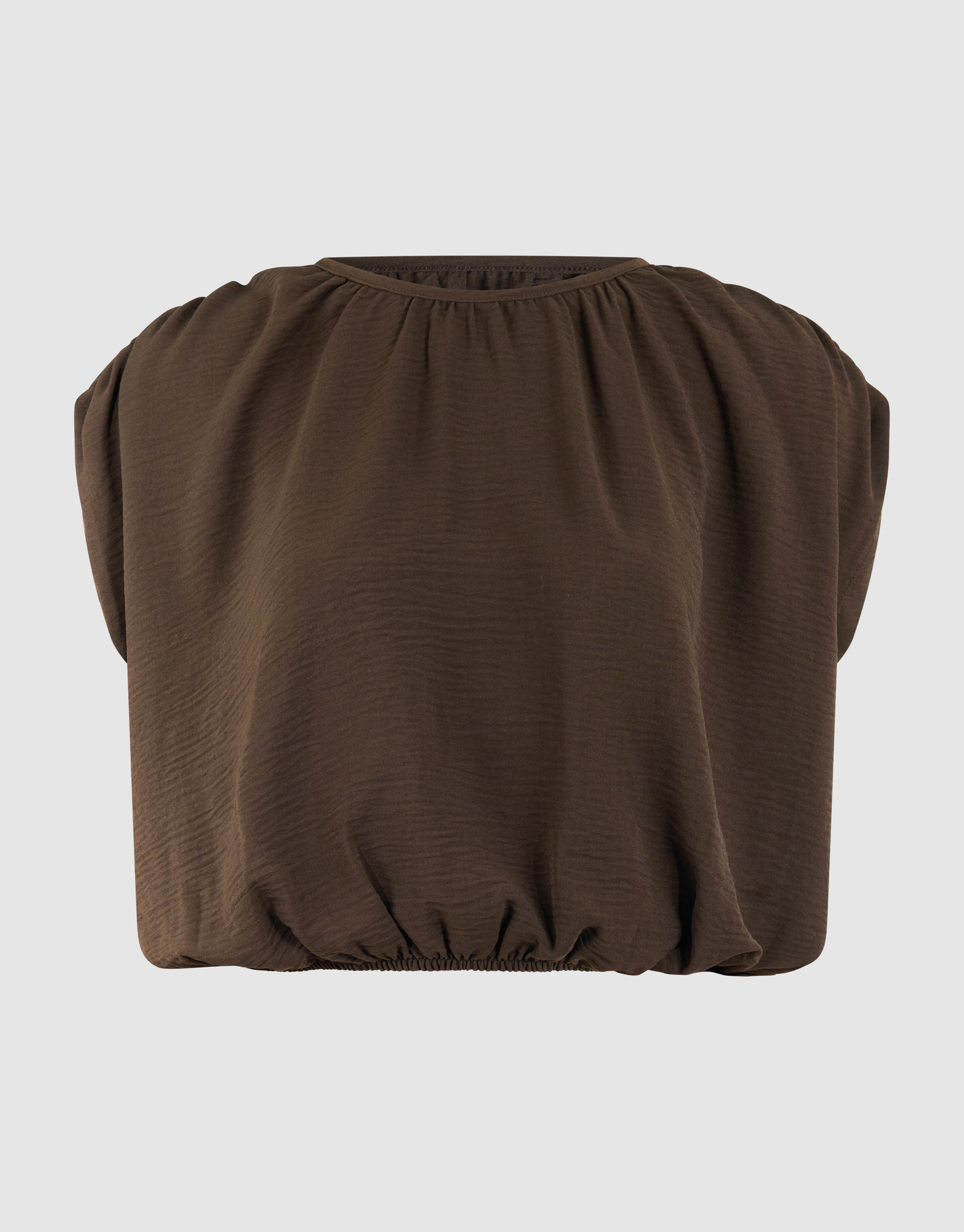 Twist Schouder Top Bruin SHOEBY WOMEN