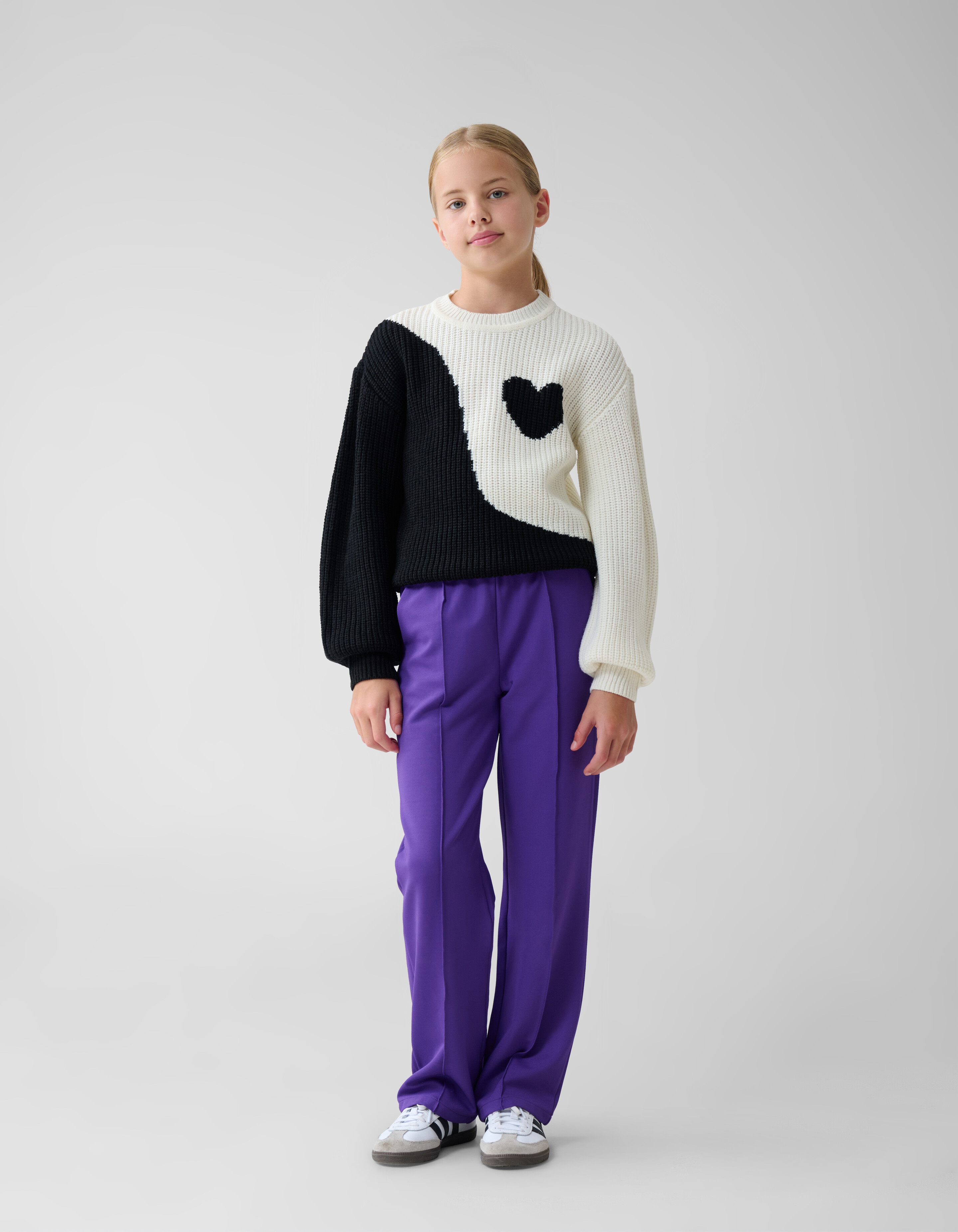 Basic-Hose mit weitem Bein Lila SHOEBY GIRLS