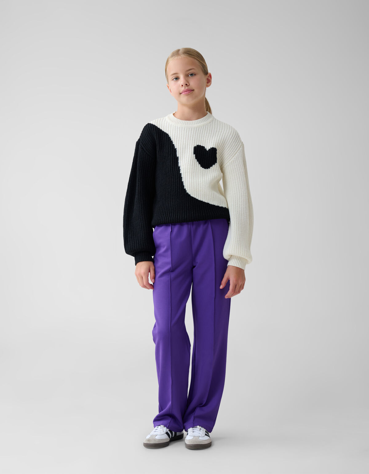 Basic-Hose mit weitem Bein Lila SHOEBY GIRLS