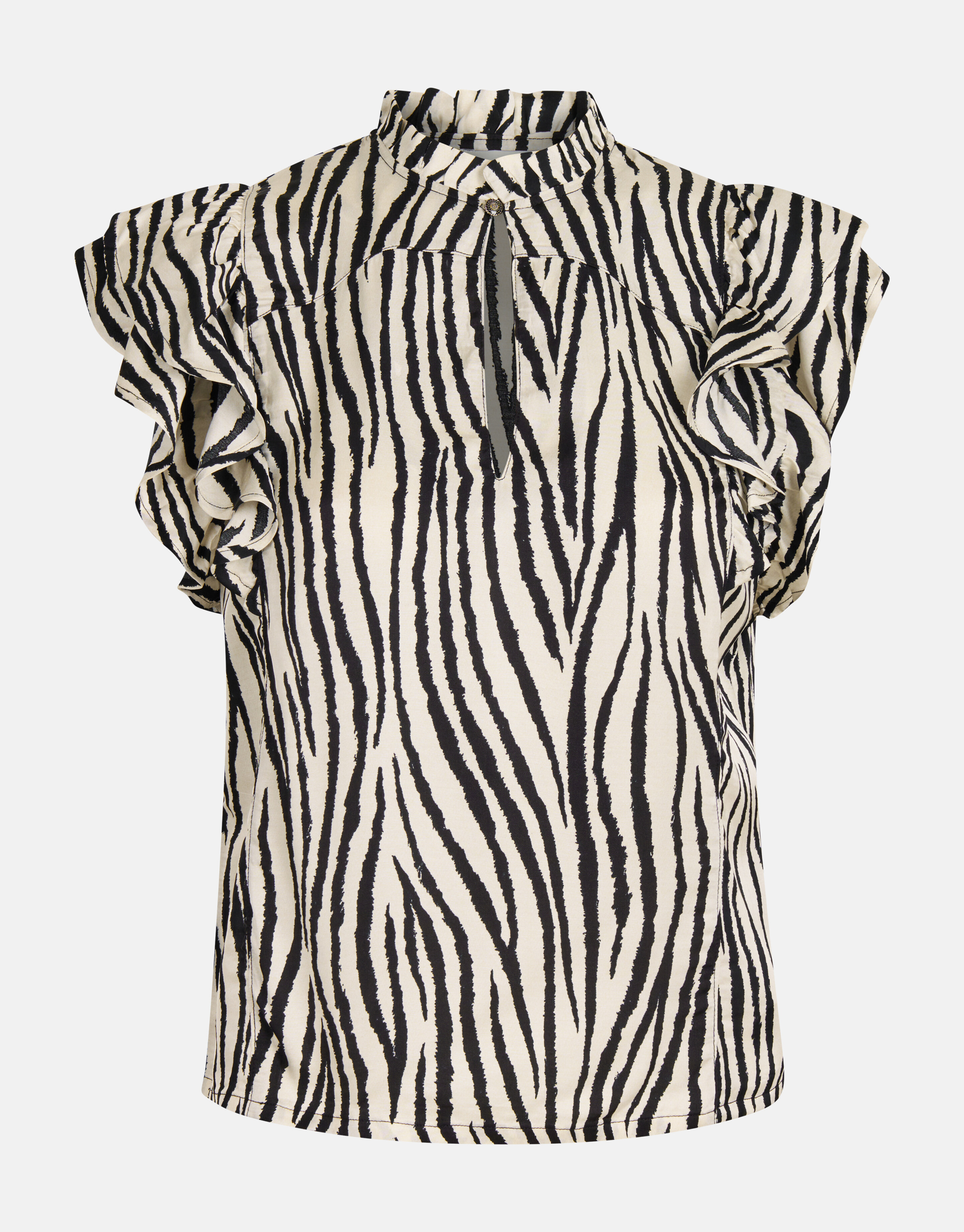 Top mit Zebradruck Schwarz/Weiß SHOEBY WOMEN