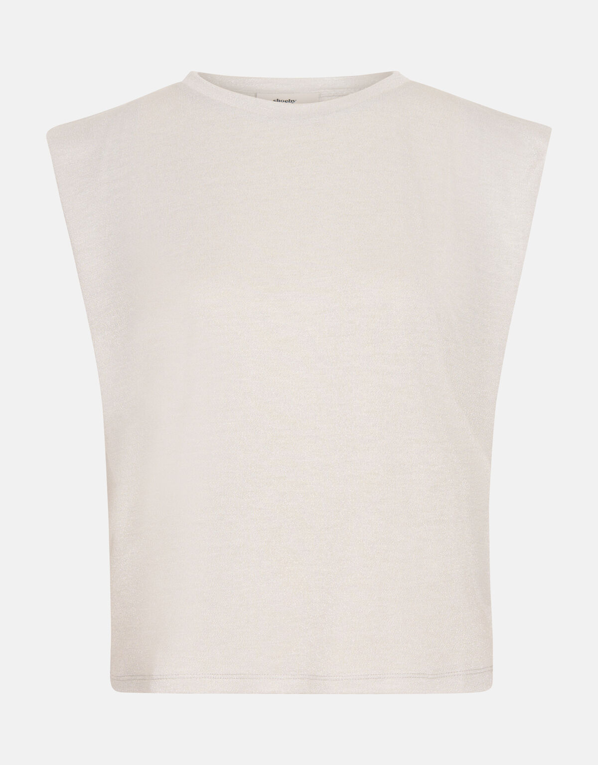 Glitzer-T-Shirt Off White SHOEBY WOMEN