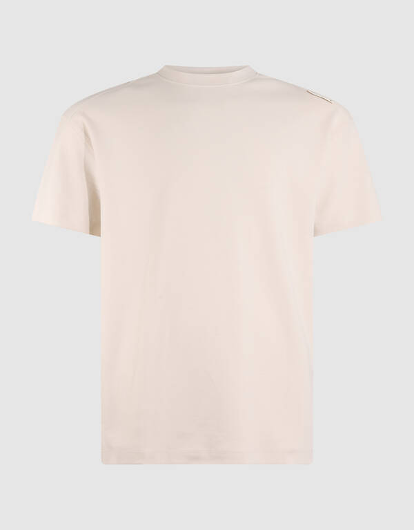 Basic-T-Shirt mit lockerer Passform, Beige SHOEBY MEN