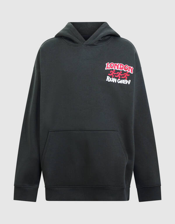 Oversized Run Hoodie Dunkelgrau SHOEBY BOYS