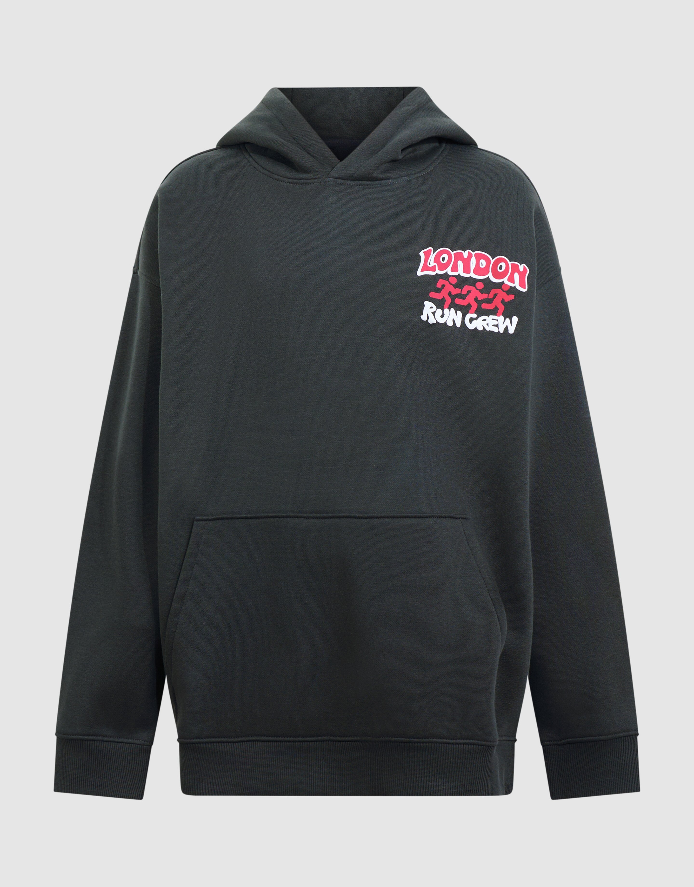 Oversized Run Hoodie Dunkelgrau SHOEBY BOYS