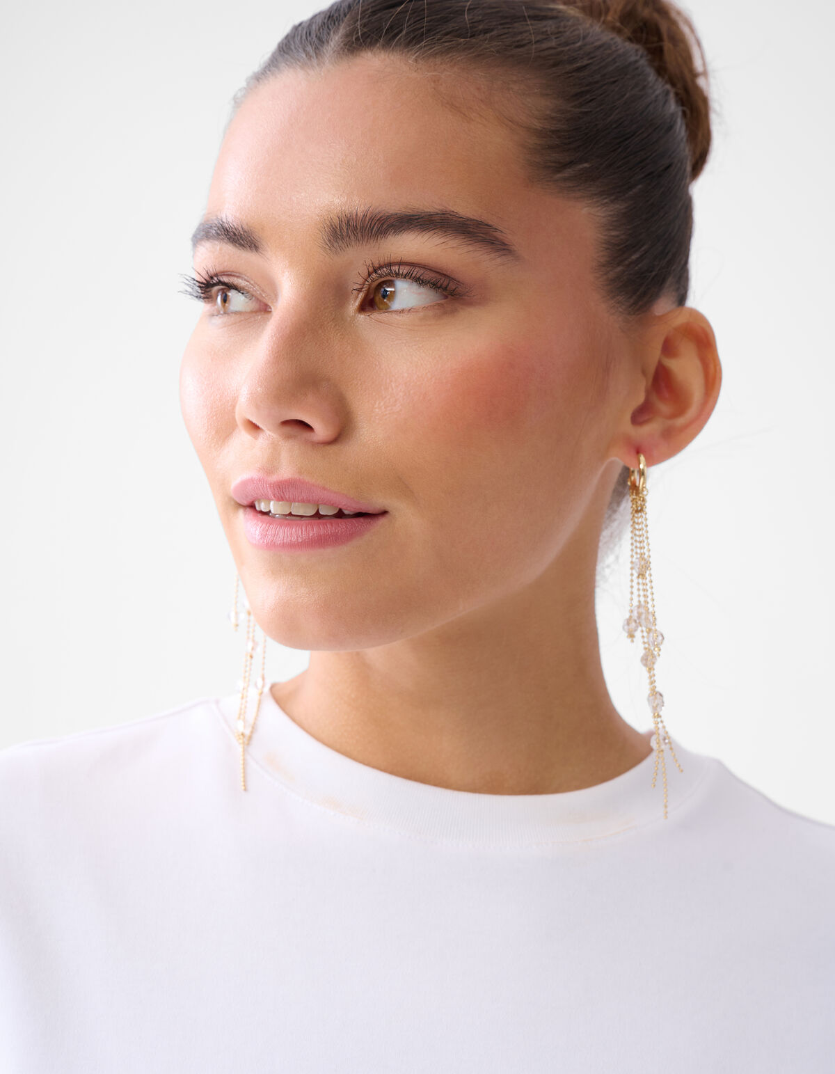 Wasserfall-Ohrringe Gold SHOEBY ACCESSOIRES