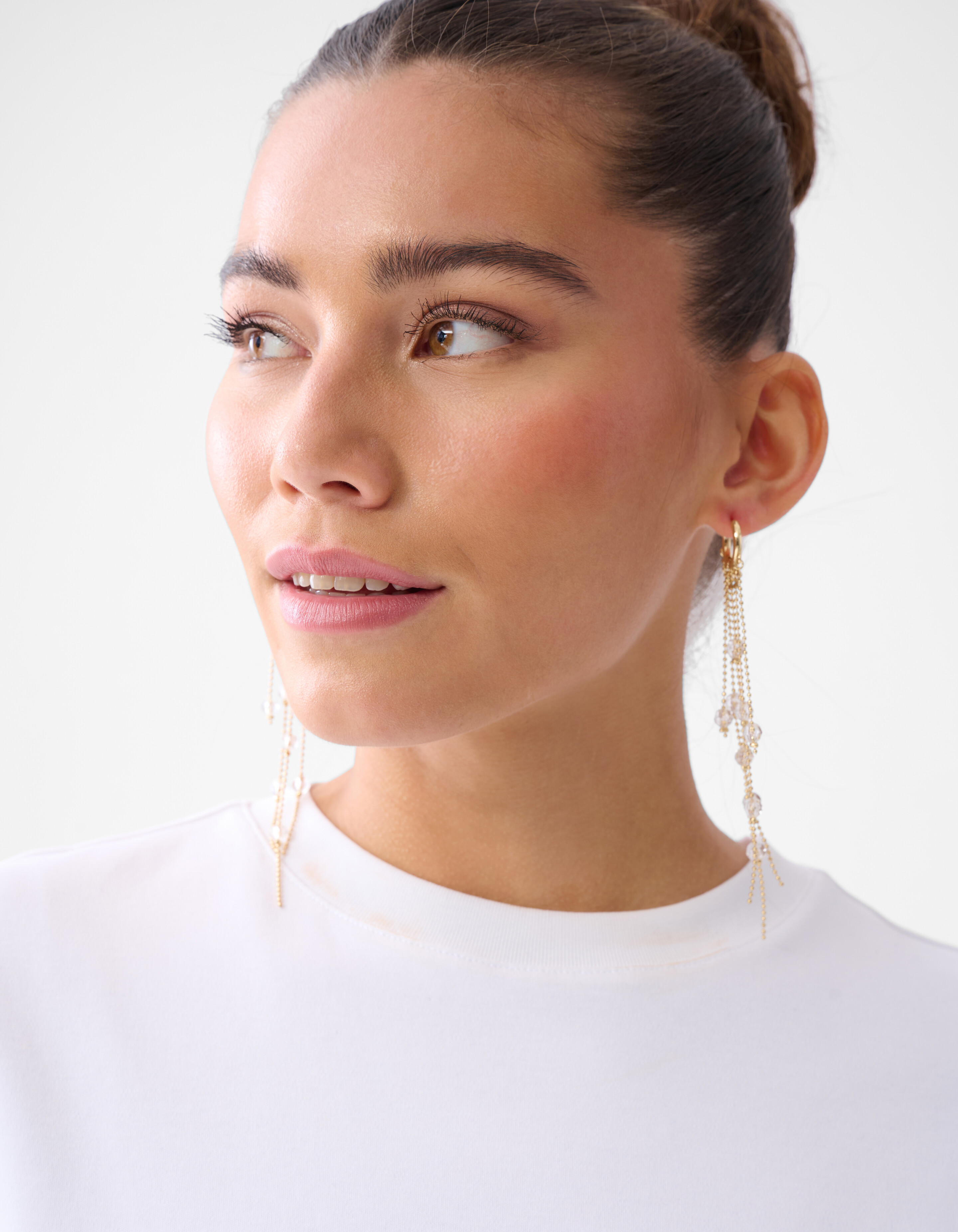 Wasserfall-Ohrringe Gold SHOEBY ACCESSOIRES