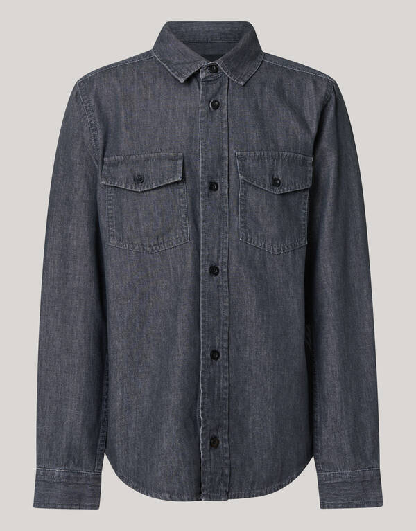 Denim-Hemd Dunkelgrau SHOEBY BOYS