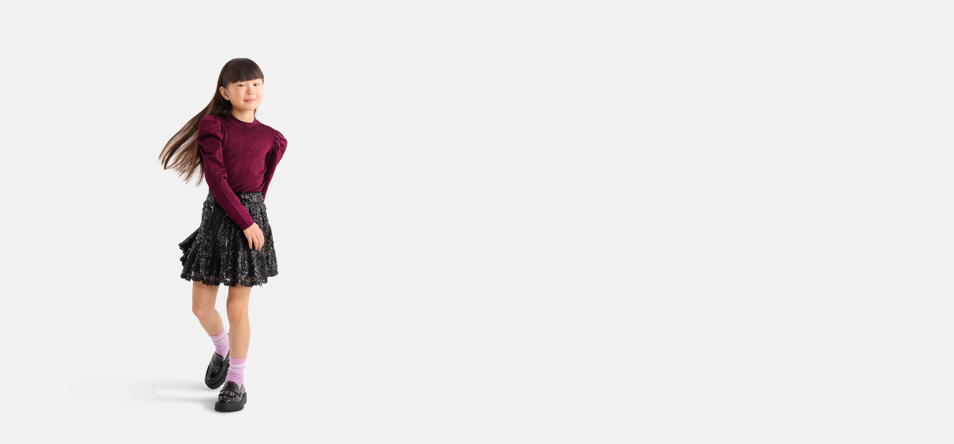 Lurex-Top Rosa von Nicolette SHOEBY GIRLS