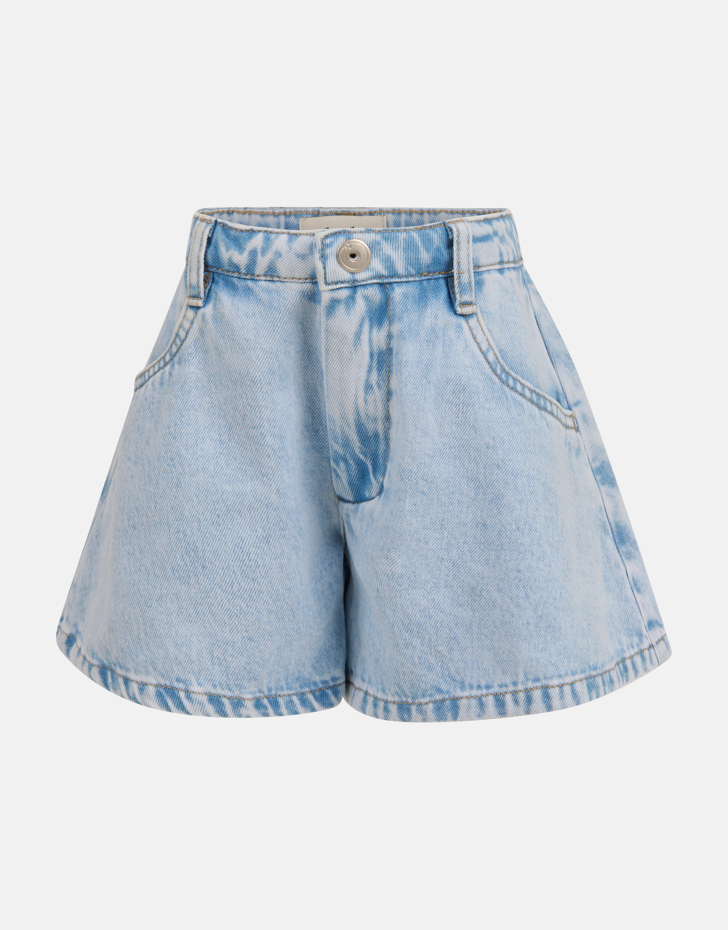 Weite Denim-Shorts Hellblau SHOEBY GIRLS