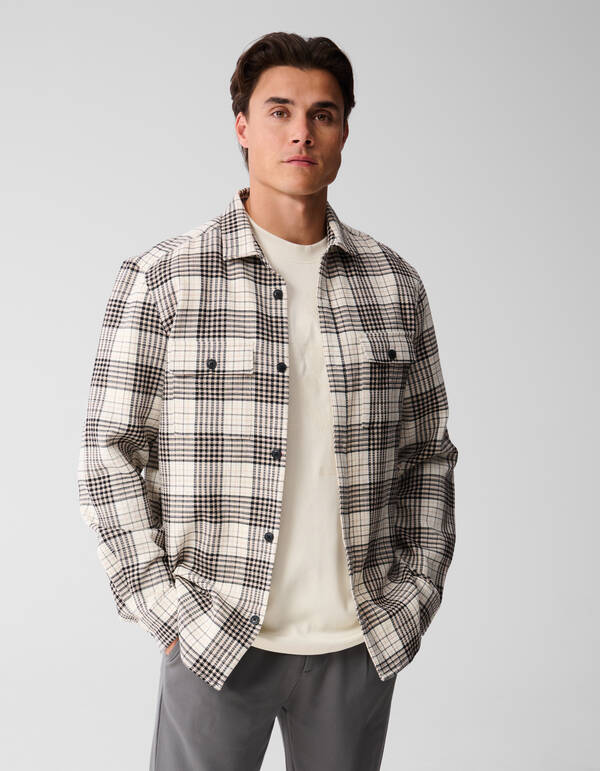 Ruiten Overshirt Gebrochen Wei&szlig; SHOEBY MEN