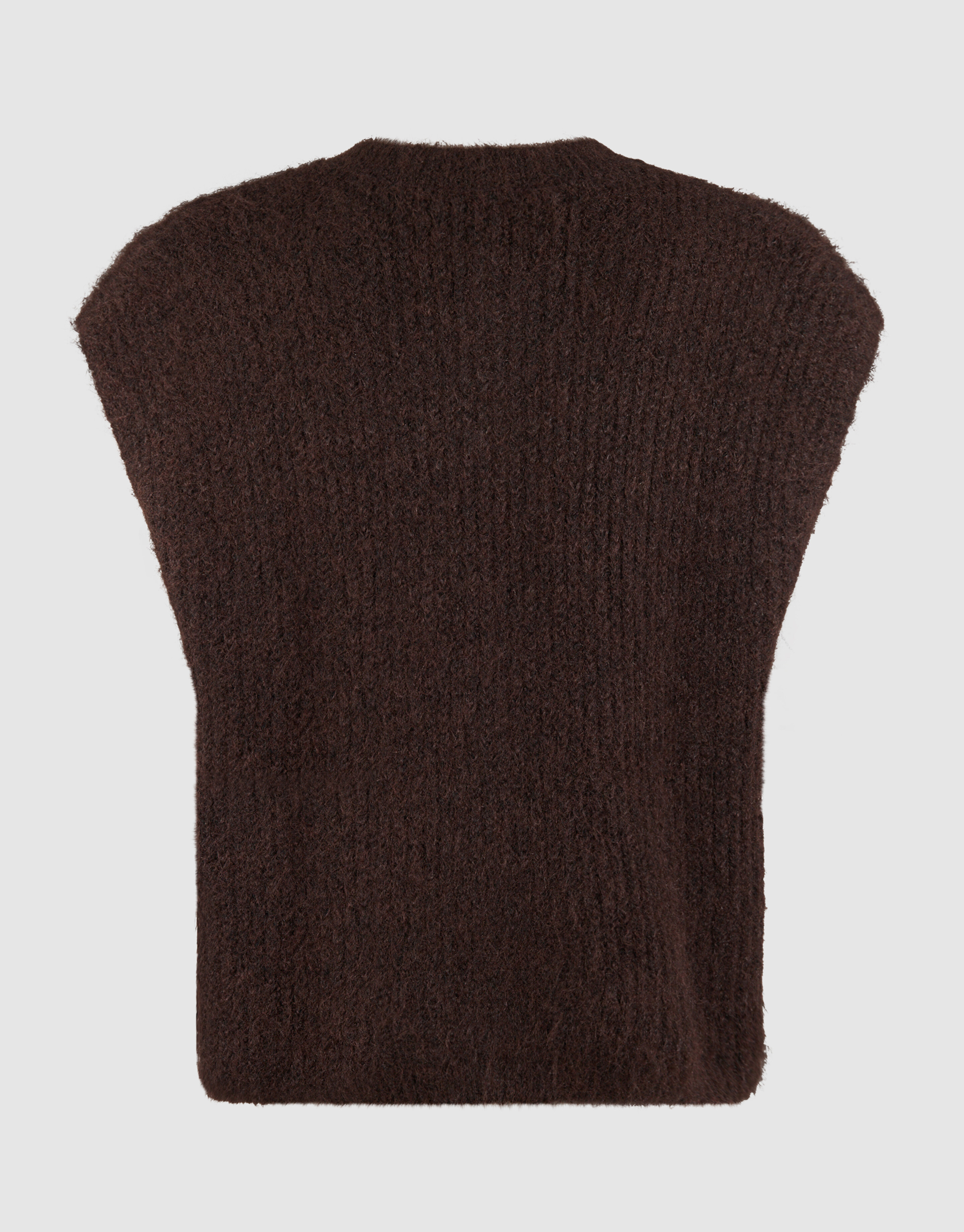 Hairy Button Gilet Dunkelbraun SHOEBY WOMEN