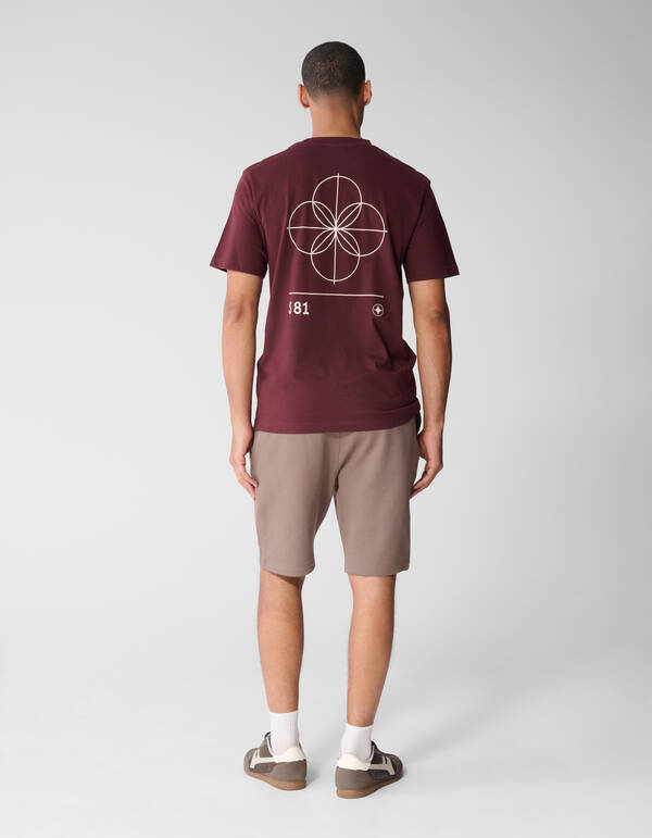Geometry Artwork T-Shirt Dunkelrot SHOEBY MEN