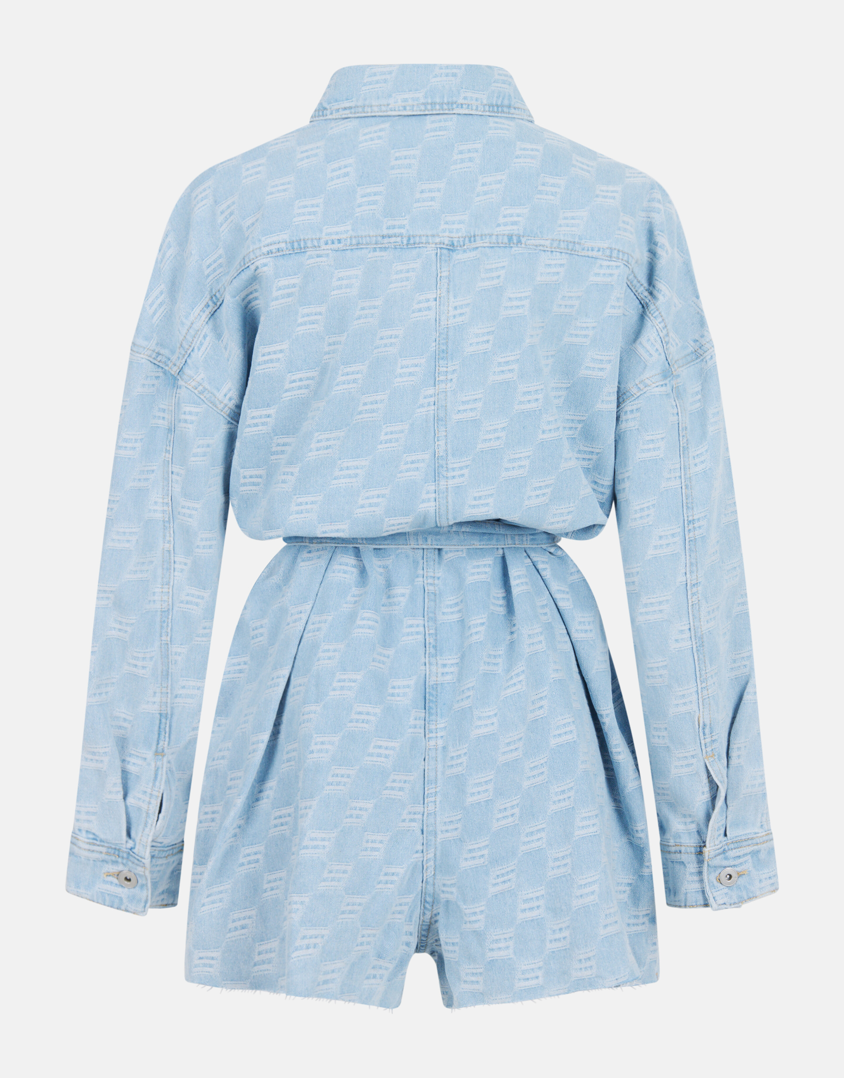 Denim Playsuit Bleached By Monica SHOEBY WOMEN