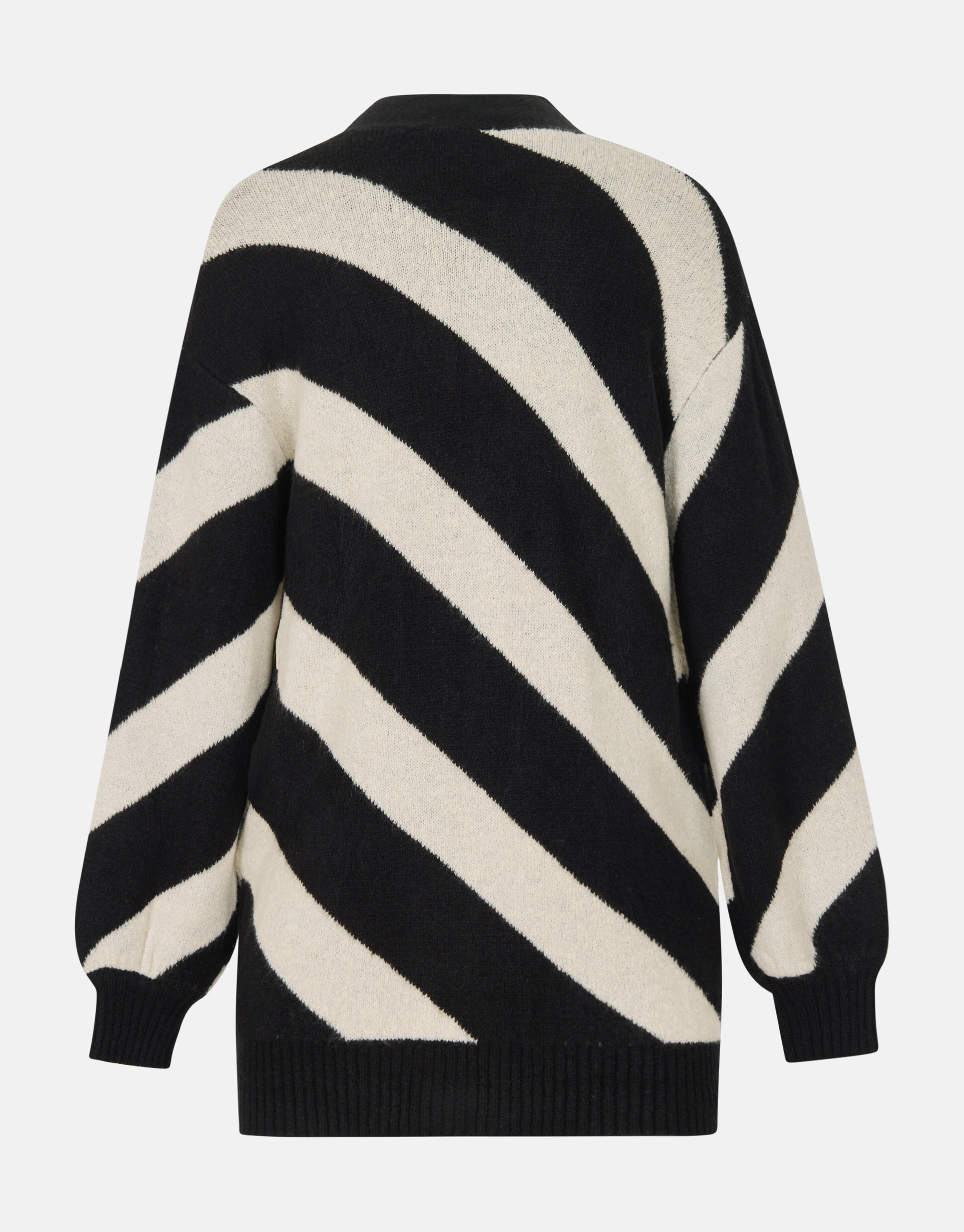 Gestreifte Strickjacke Schwarz SHOEBY WOMEN
