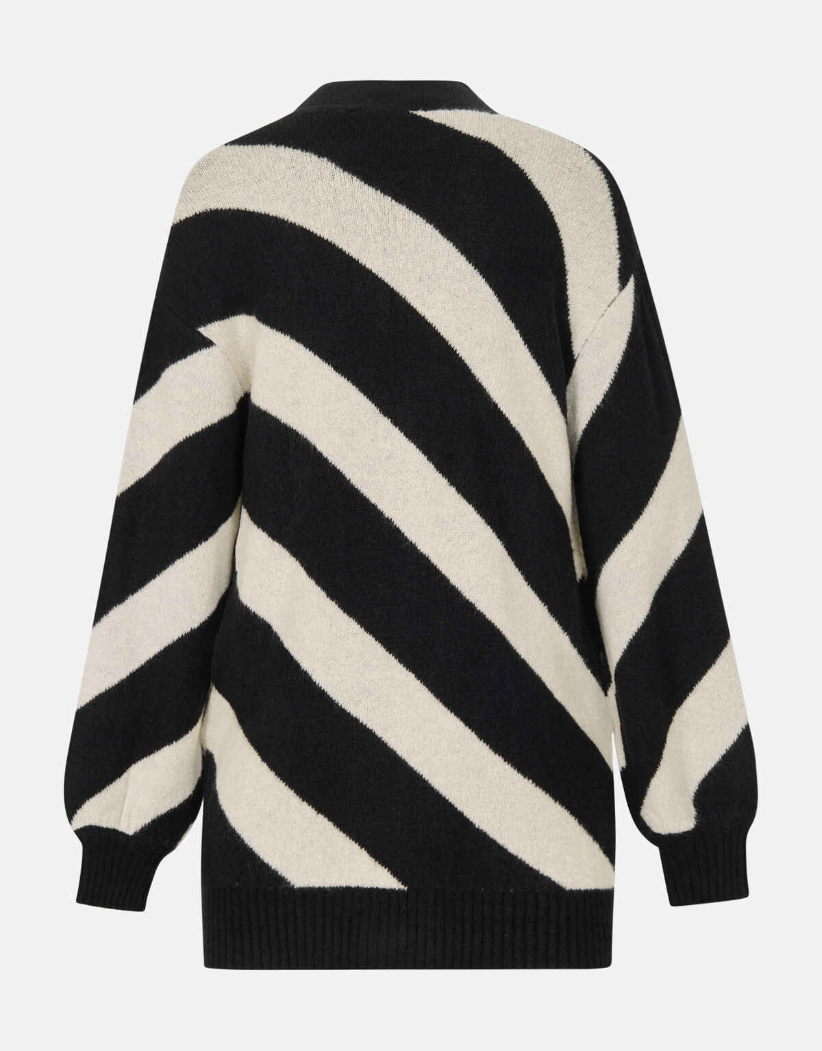 Gestreifte Strickjacke Schwarz SHOEBY WOMEN