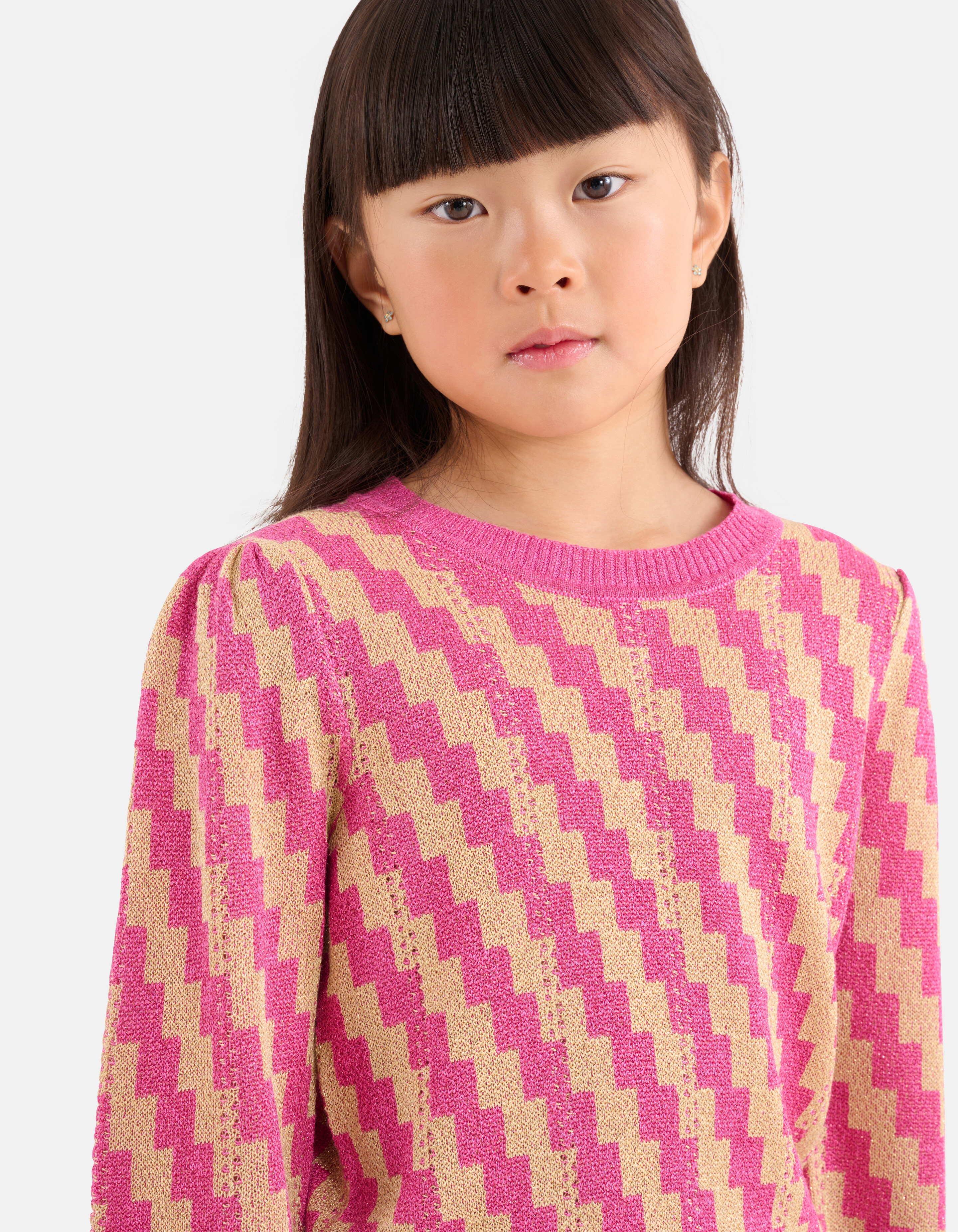 Jacquard-Pullover Gold SHOEBY GIRLS