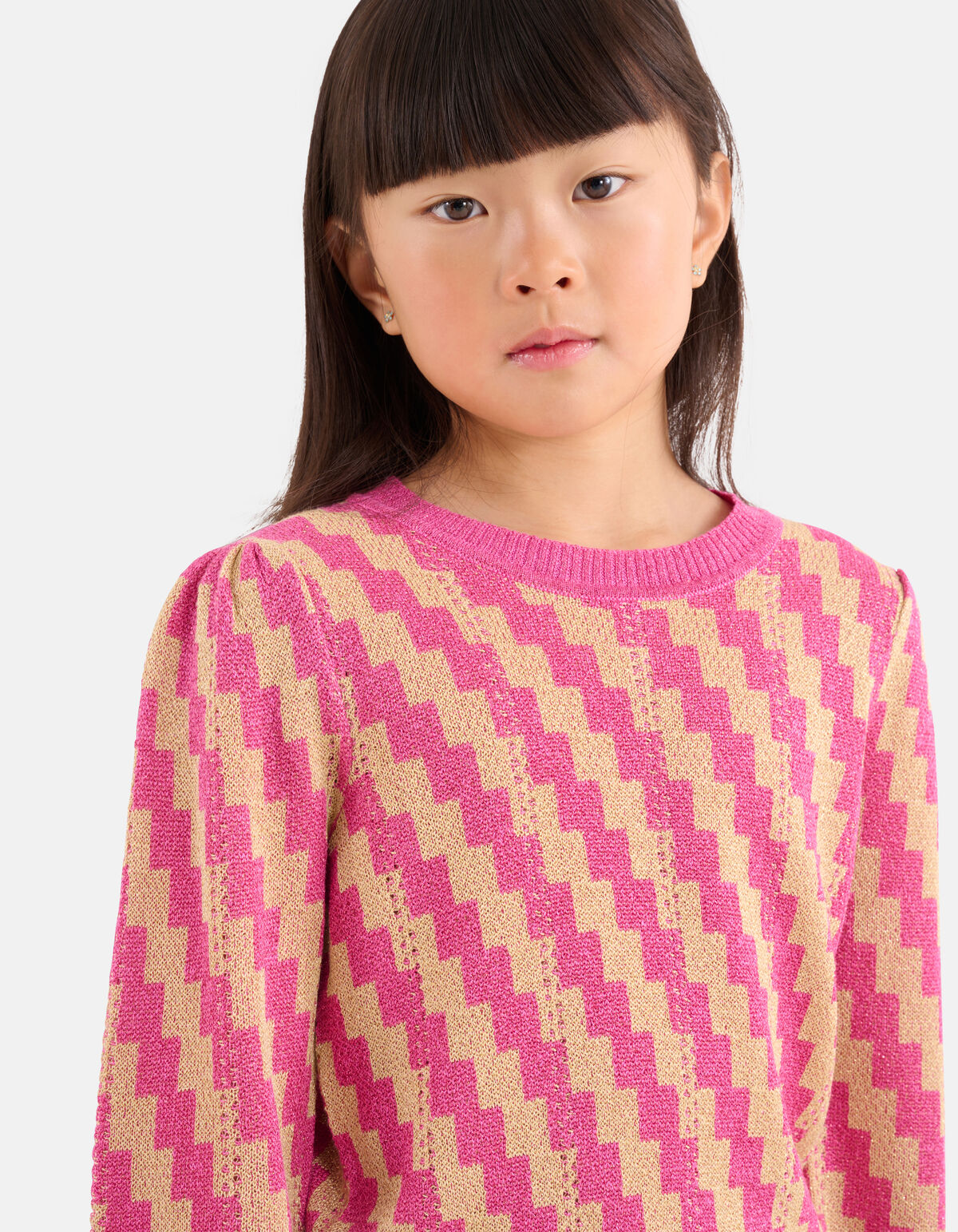 Jacquard-Pullover Gold SHOEBY GIRLS