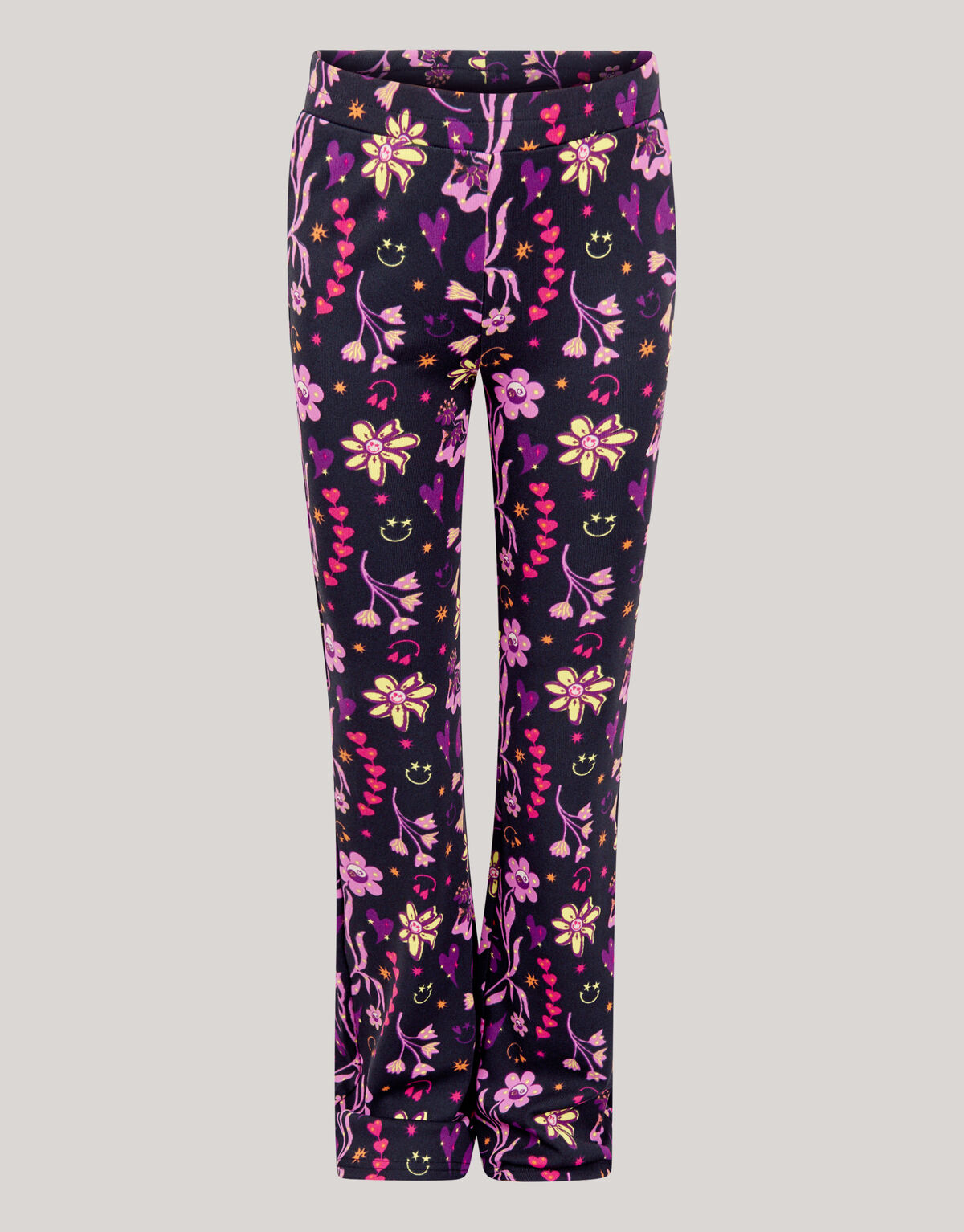 Smile Rib Flared Legging Schwarz SHOEBY GIRLS