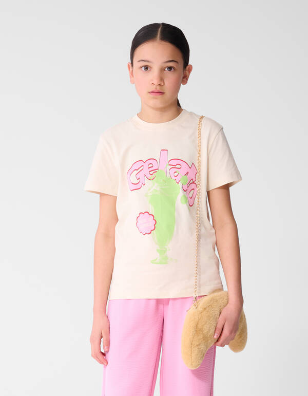 Gelato Artwork T-Shirt Gebrochen Wei&szlig; SHOEBY GIRLS