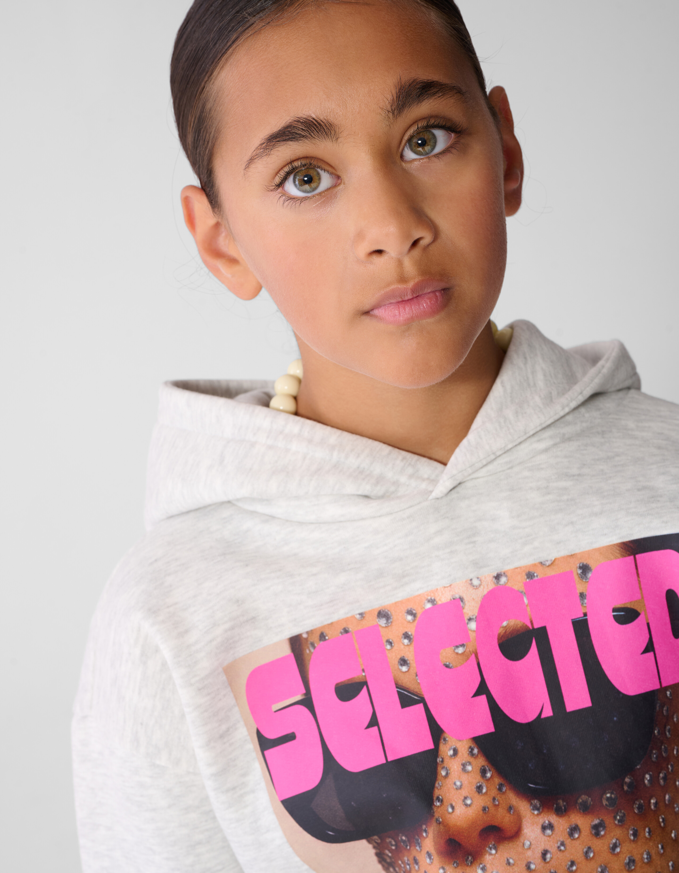 Magazine Hoodie Hellgrau SHOEBY GIRLS