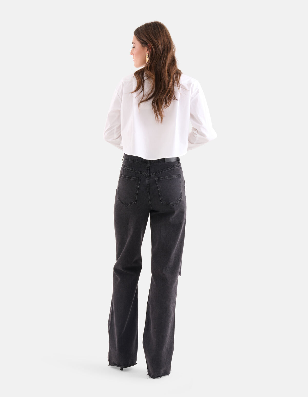 Gekürzte Bluse Weiß SHOEBY WOMEN
