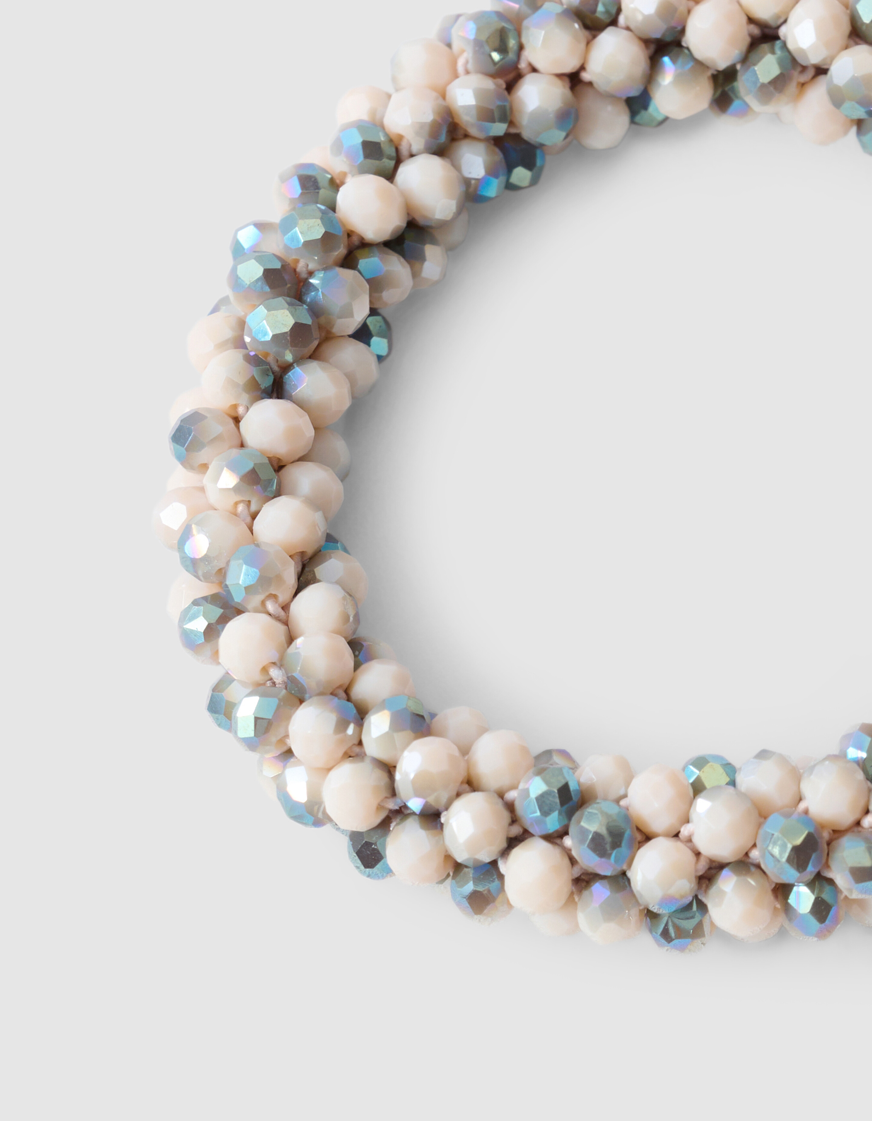 Beaded Hair Elastic Light Grey SHOEBY ACCESSOIRES